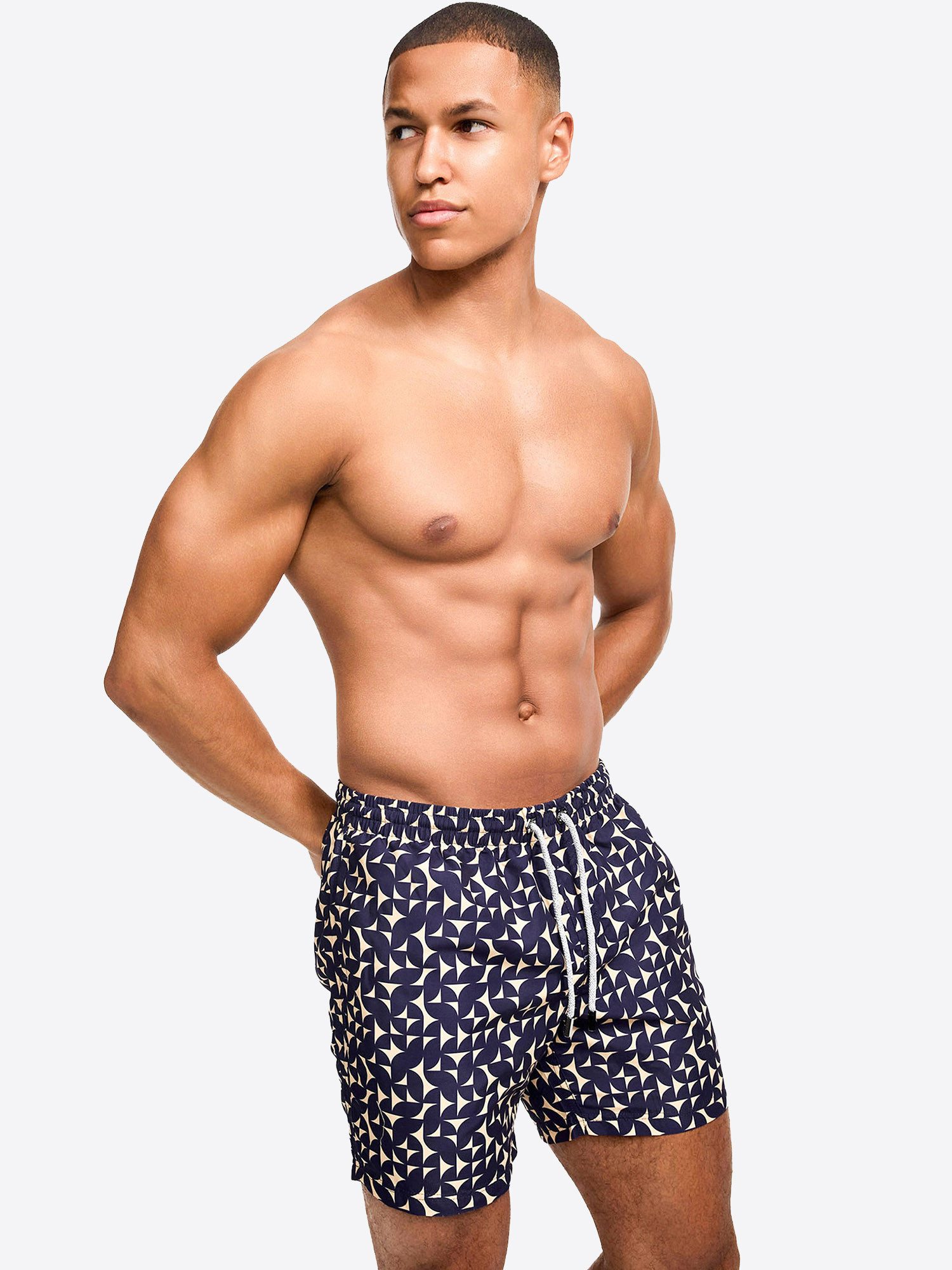 Bondi Joe Badeshorts Premium Badehose Fletcher ohne Netz Boardshorts schnelltrocknend