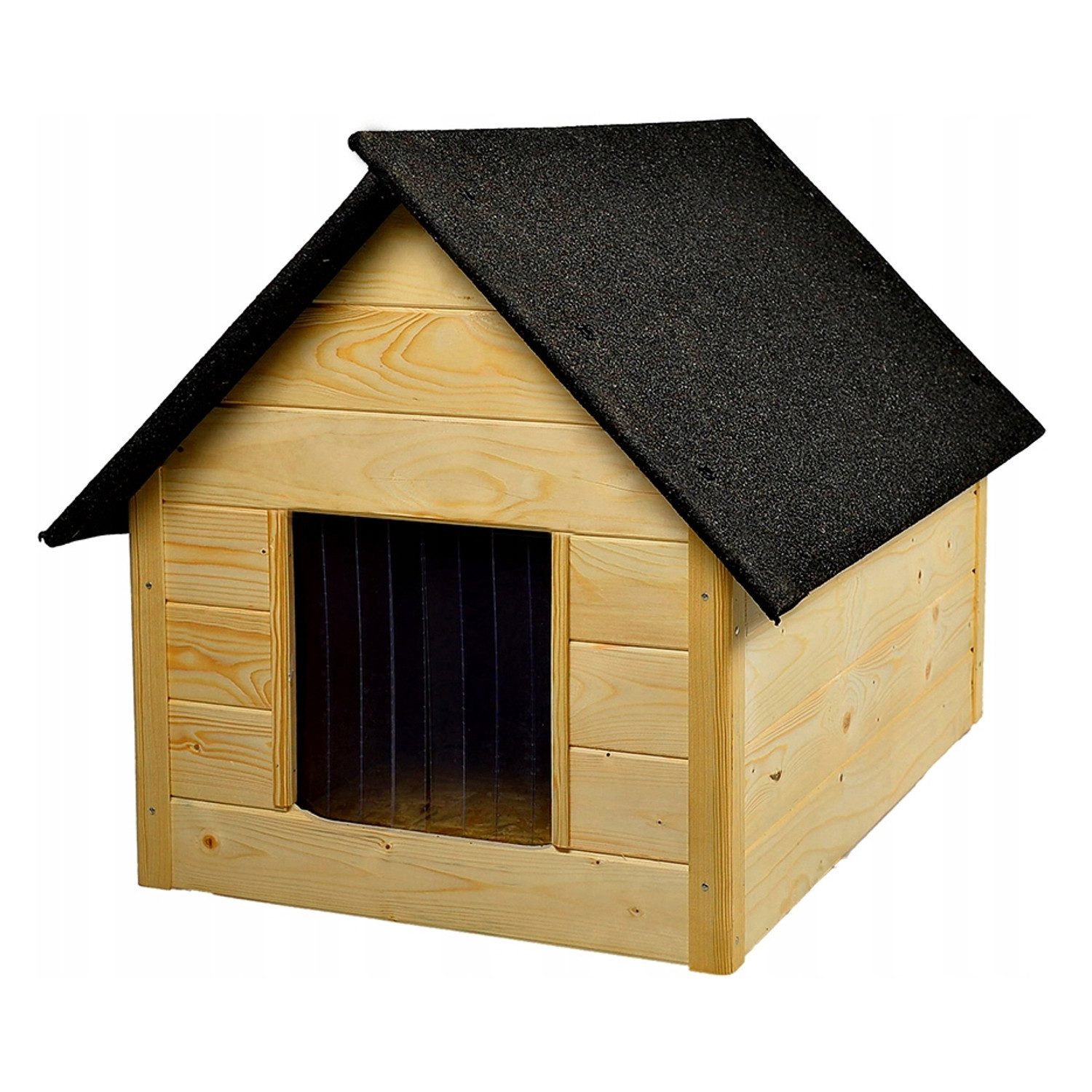 WOODOK Hundehütte, XL-Hundehütte zum Zusammenbauen und Streichen