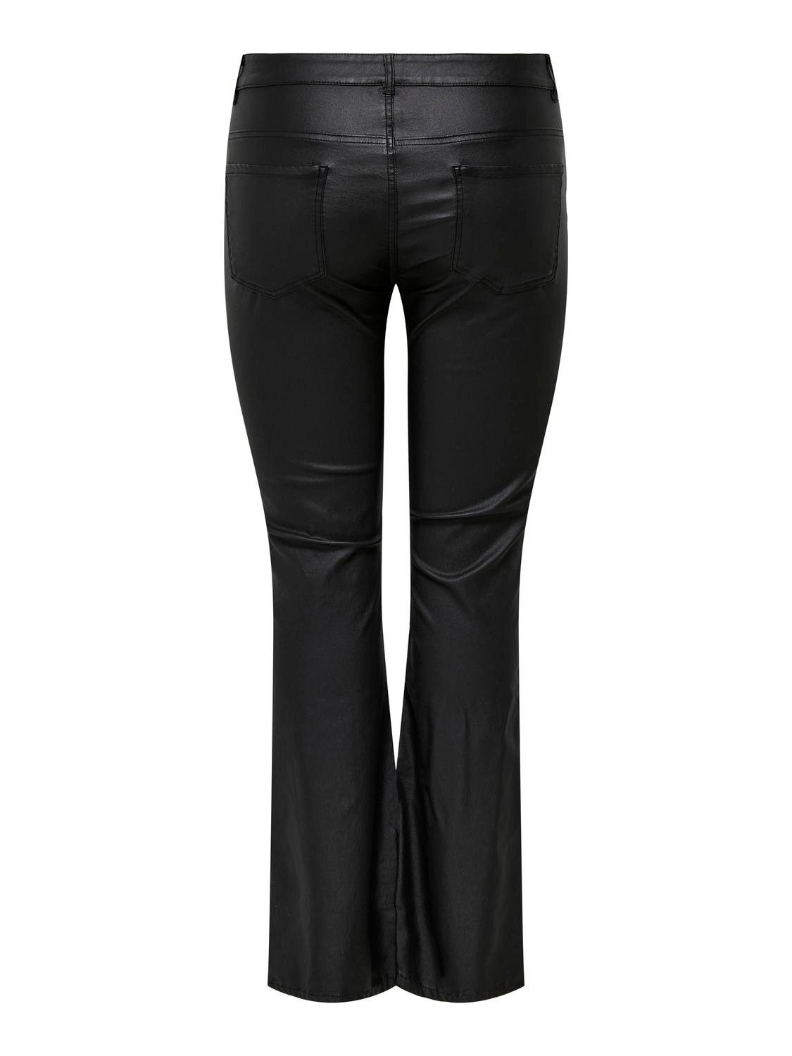 ONLY CARMAKOMA Lederimitathose CARBLUSH MID FLARED günstig online kaufen