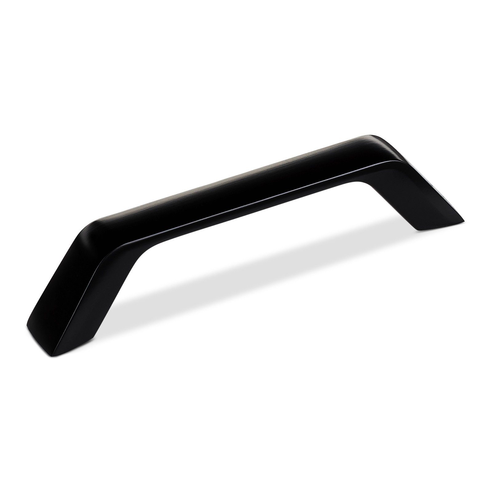 Möbelgriff Bügelgriff BLACKLINE II schwarz matt, Schrankgriff Aluminium