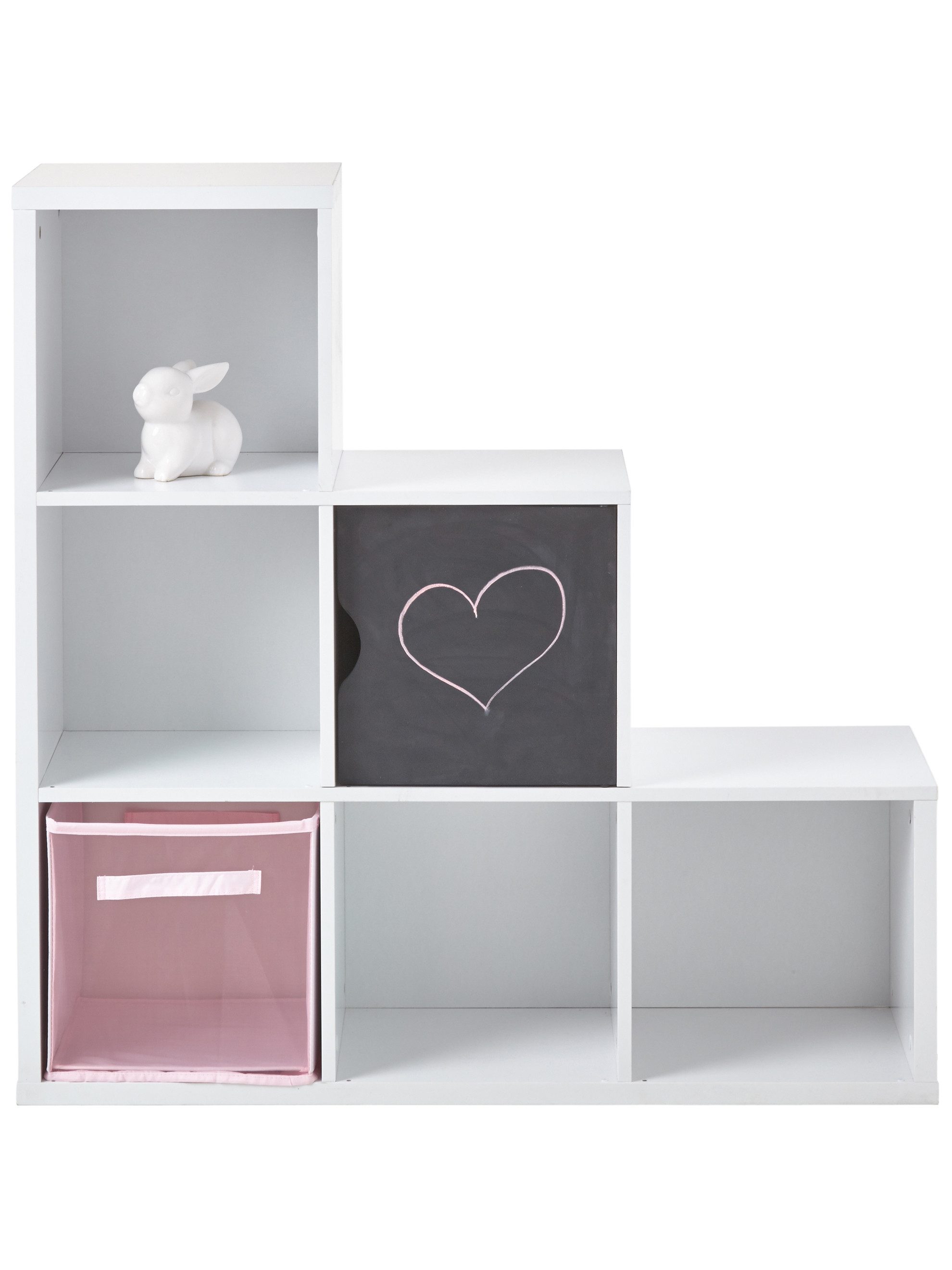 vertbaudet Kinderregal Kinderzimmer Полкиlement mit Stufen, 6 Fächer