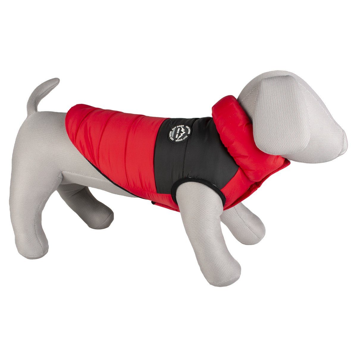 DUVO+ Hundemantel Hundemantel Puffer rot/schwarz