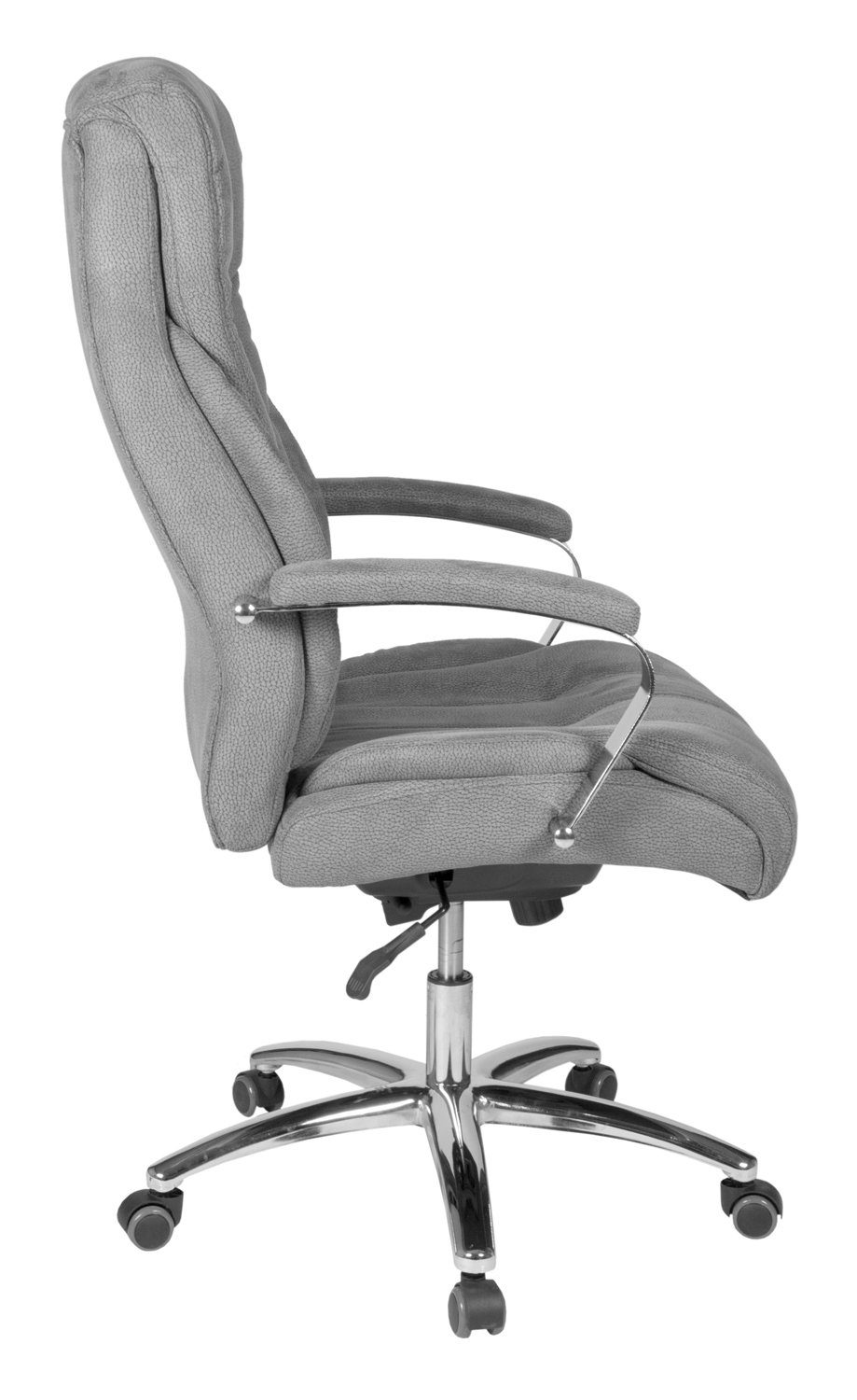 Vito Chefsessel AMITY XXL, Grau, Microfaser, mit Lendenwirbelstütze und Armlehnen