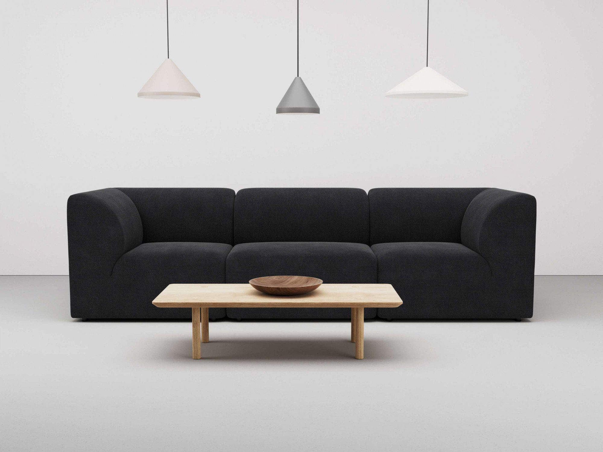 LeGer Home by Lena Gercke 3-Sitzer Floria, modulares Sofa, in trendigen Farben, mit Komfortschaum-Polsterung