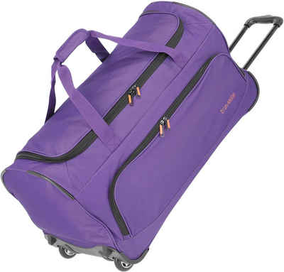 travelite Reisetasche Basics Fresh, 71 cm, lila, Duffle Bag Reisegepäck Sporttasche Reisebag mit Trolleyfunktion