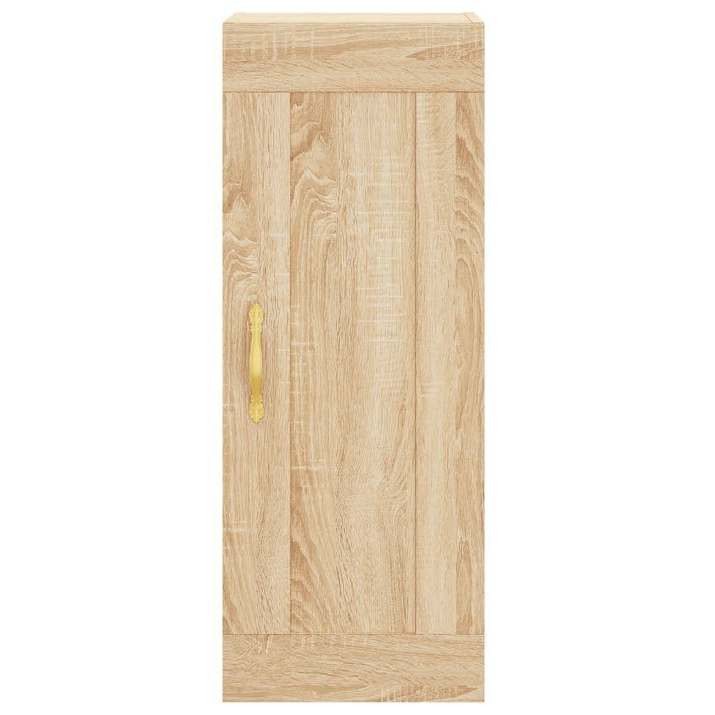 vidaXL Sideboard Wandschrank Sonoma-Eiche Eiche 34,5x34x90 cm Sonoma St) (1 Holzwerkstoff