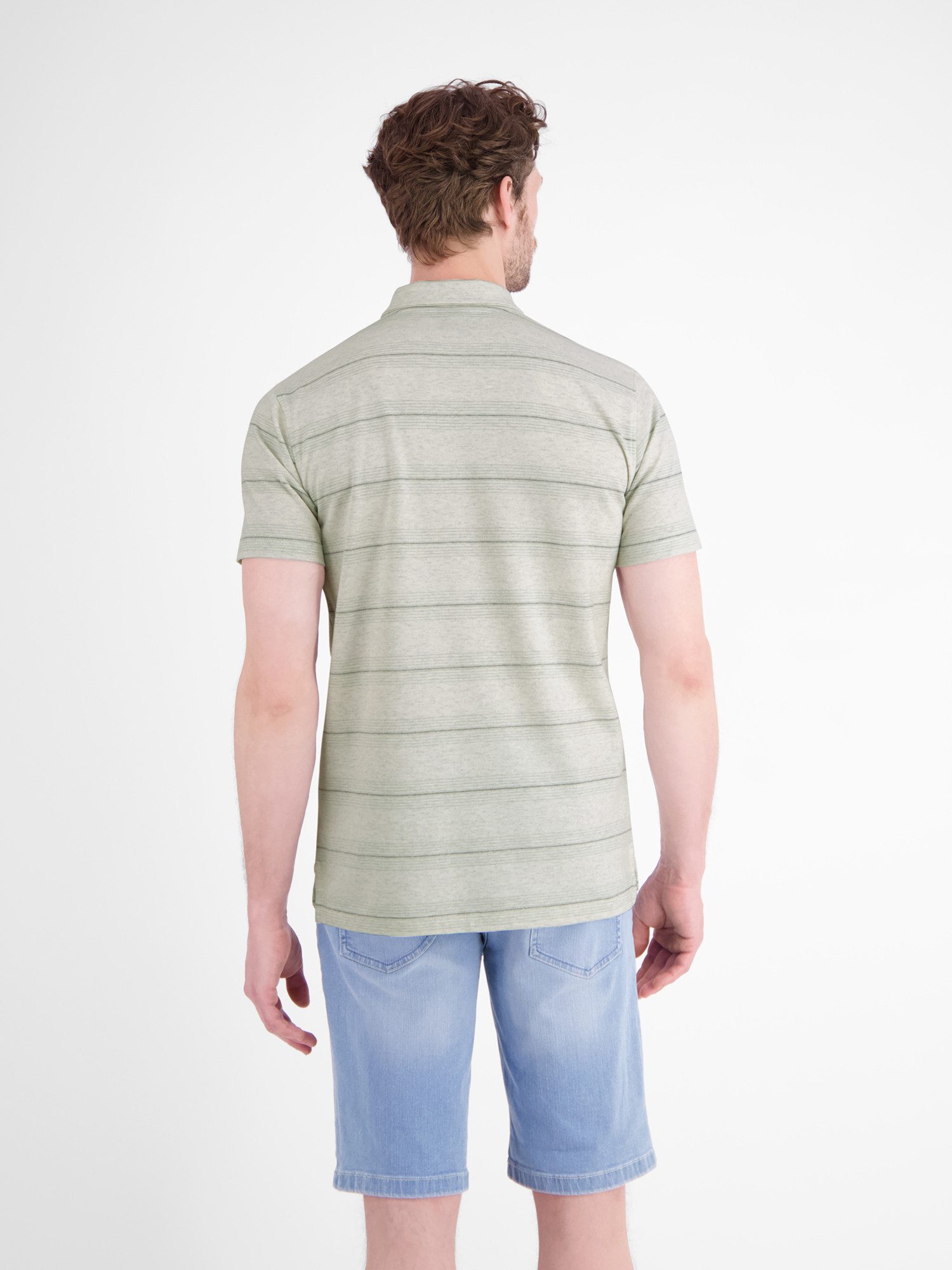 LERROS Poloshirt Poloshirt in feiner Piquéqualität mit frischer Streifenoptik