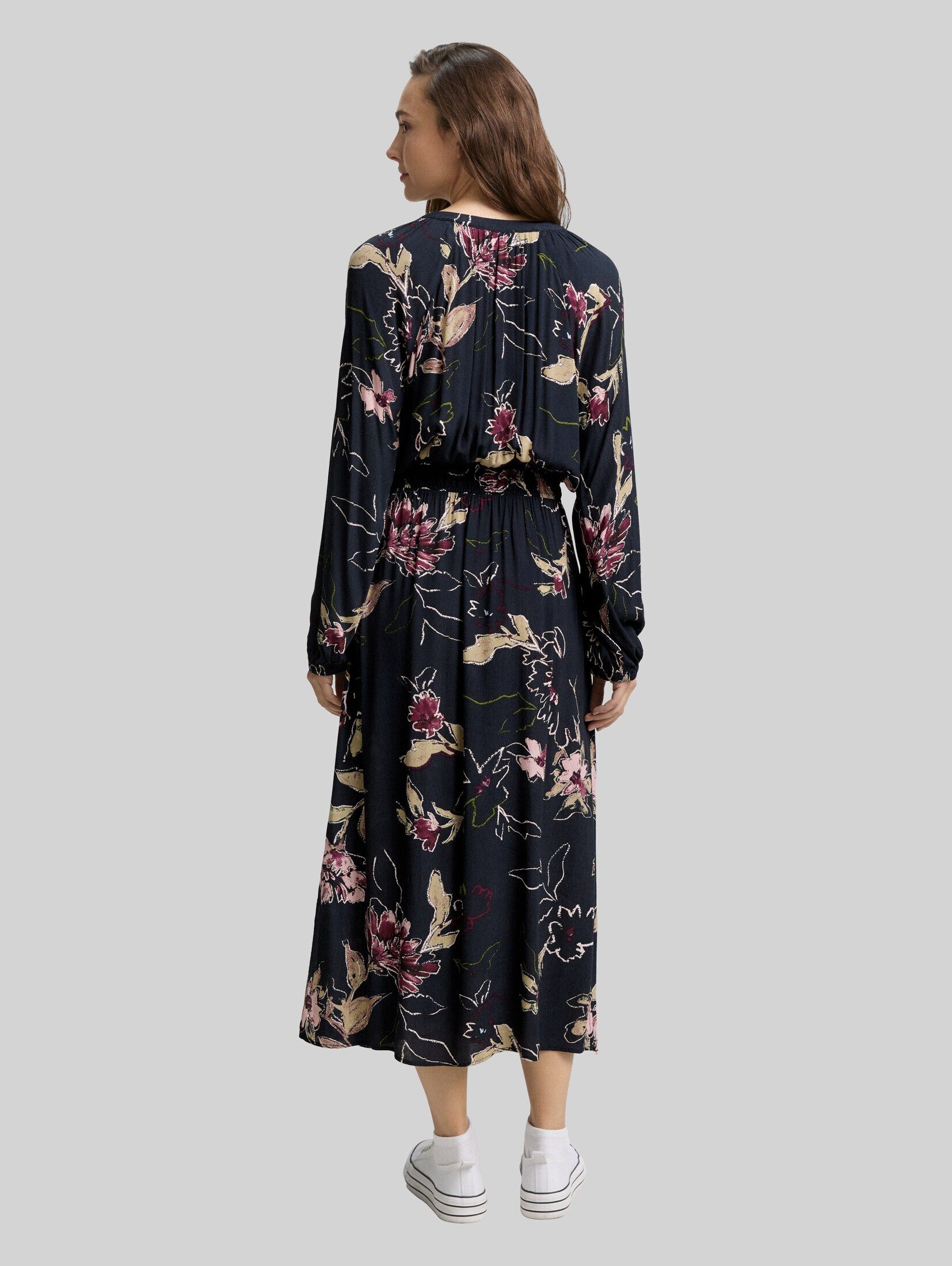TOM TAILOR Sommerkleid Kleider & Jumpsuits Maxi-Kleid mit Blumenmuster