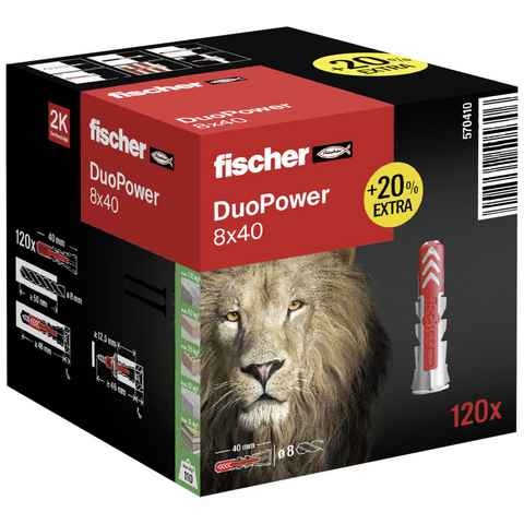 fischer Dübel-Set Fischer DUOPOWER 8 x 40 2-Komponenten-Dübel 40 mm 8 mm 570410 120 St.