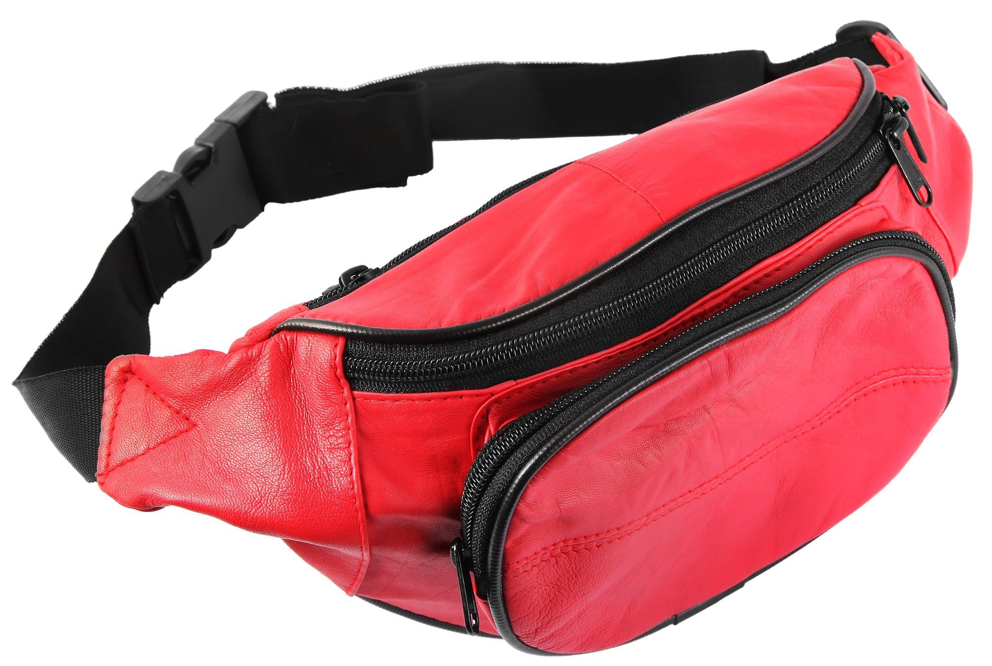 STEINMEISTER Bauchtasche Kiyam Unisex Hüfttasche Gürteltasche aus Echtleder