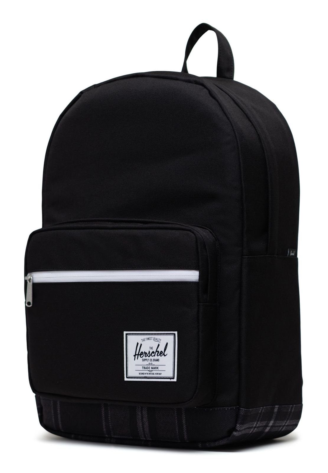 / Pop Rucksack Plaid Quiz Herschel Grayscale Black