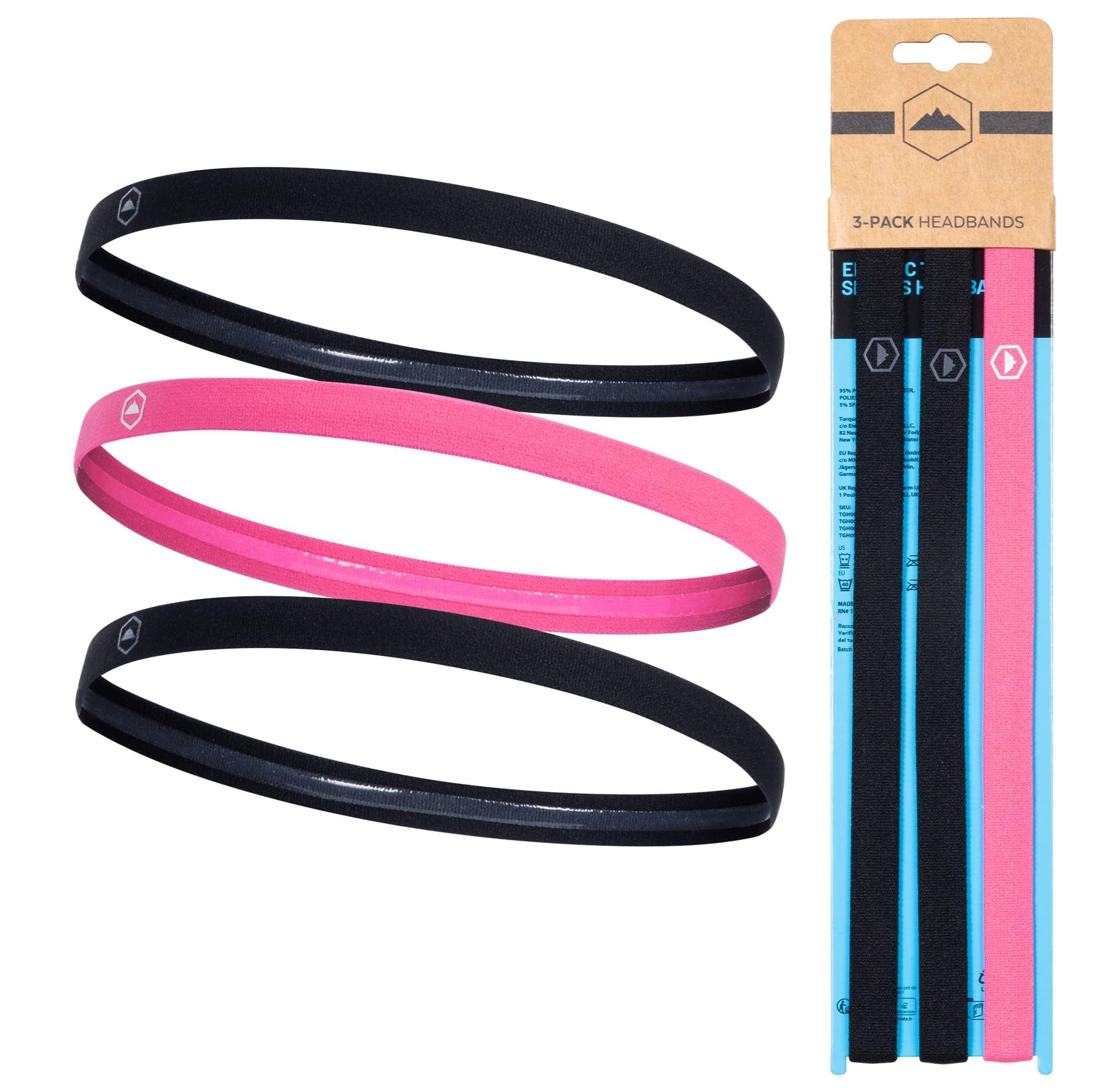 Tough Outfitters Stirnband Haarbänder Set - Sport Haarband Jungs für Laufen Fußball Training (6-St) Haarband Herren dünn elastisch - Sport Stirnband Herren Damen