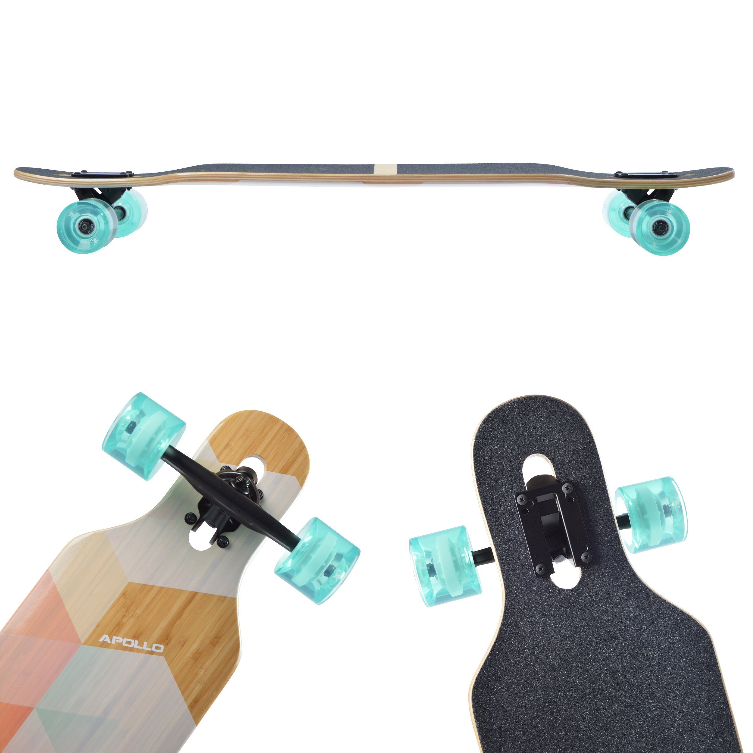 Sport Skateausrüstung Apollo Longboard Nauro - Bamboo, Twin Tip DT
