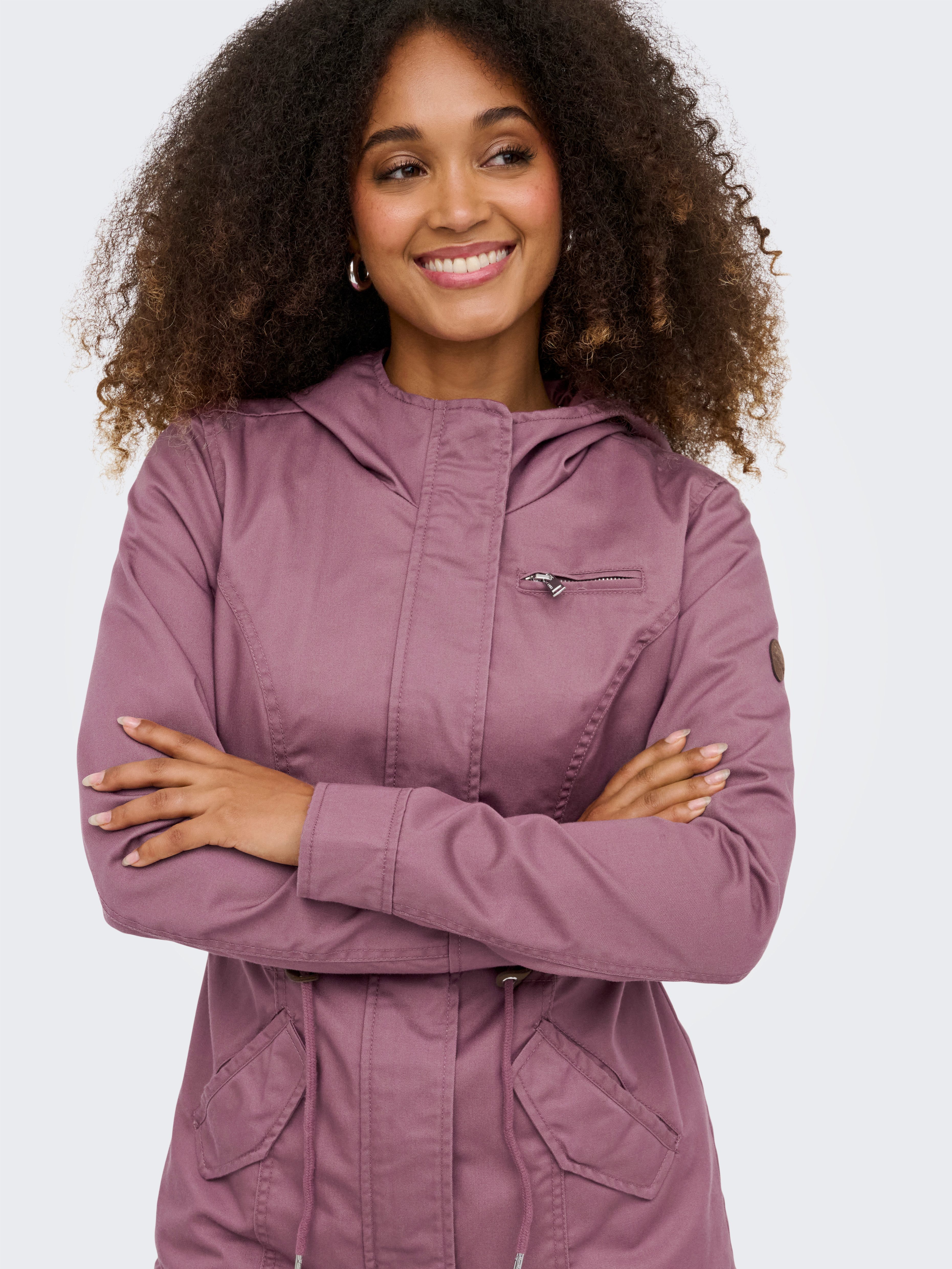 ONLY Parka ONLLORCA LIFE CANVAS PARKA CC OTW mit Kordelzug in der Taille – Bild 4 von 5