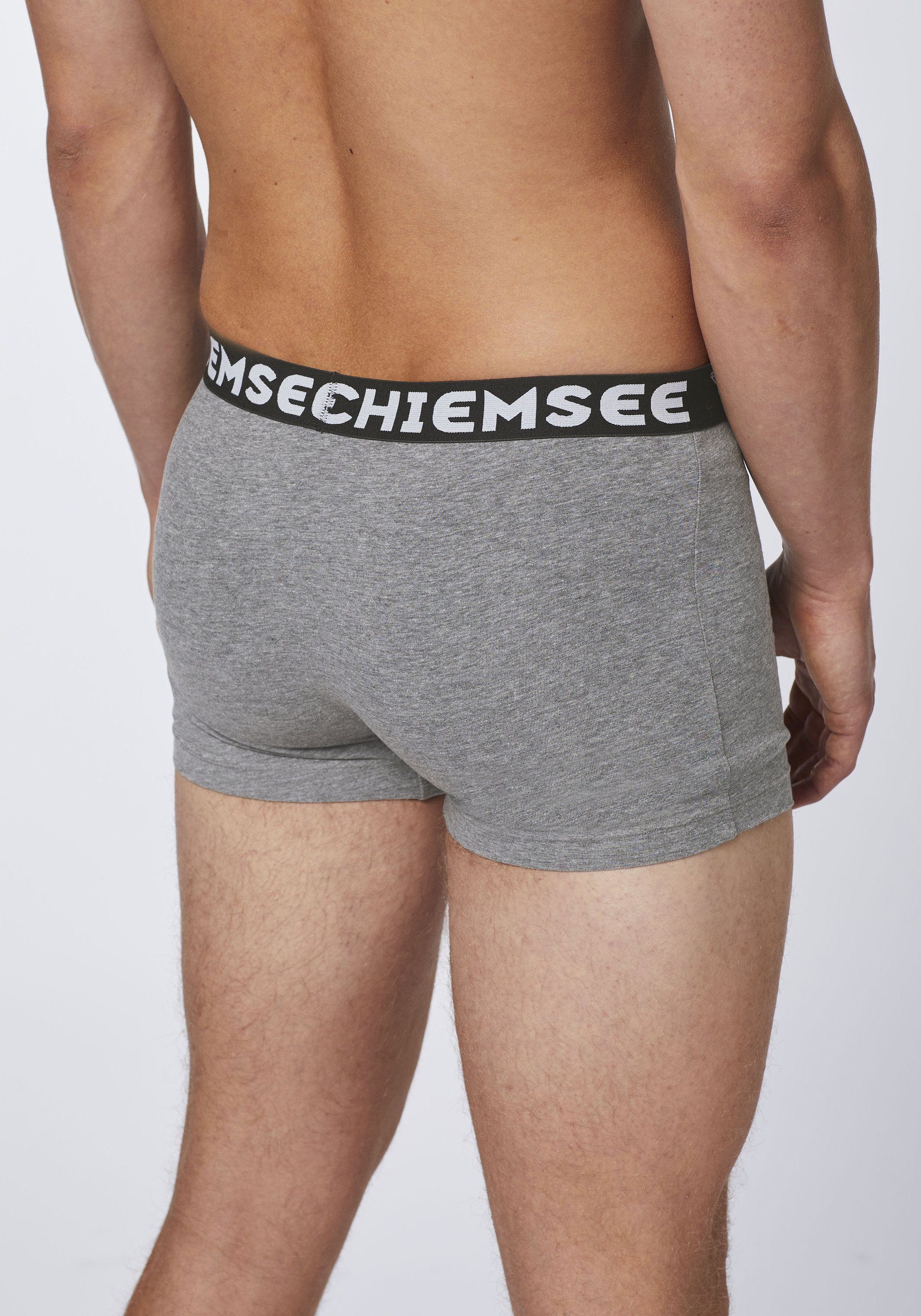 3 Boxershorts Pack 3-St) Boxershorts Herren Chiemsee 3er für (3er-Pack, grau mittel