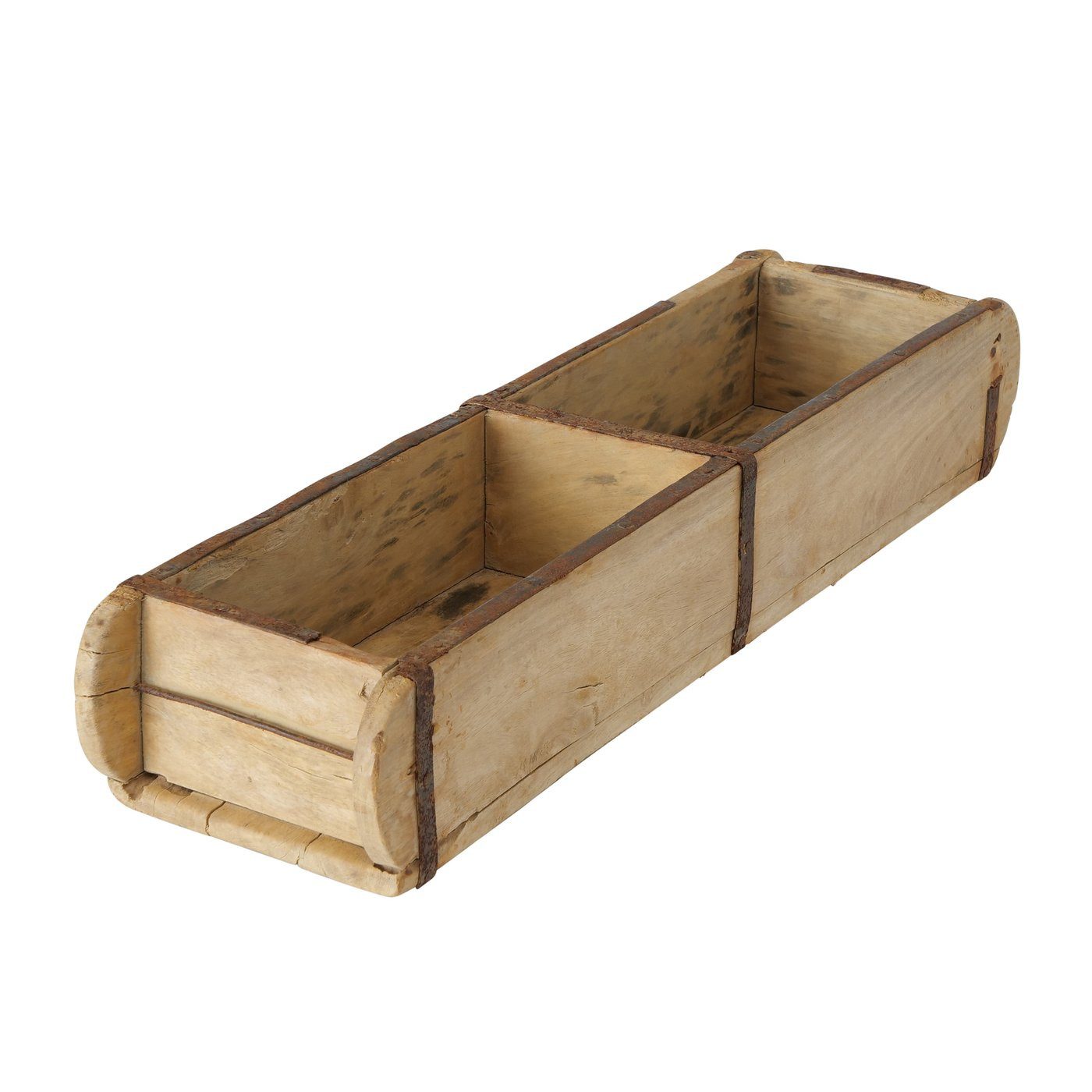 BOLTZE GRUPPE GmbH Aufbewahrungsdose Box Rygge recyceltes Holz hellbraun H.9 cm L,58 cm