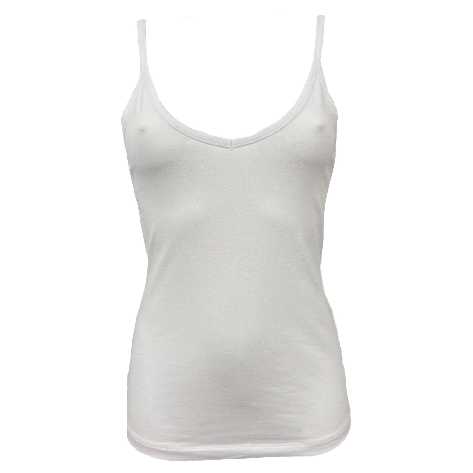 My Basic Unterhemd Singlet cotton (3er Pack) Spaghetti-Träger, V-Ausschnitt, Baumwollmix, elastisch, basic, bequem