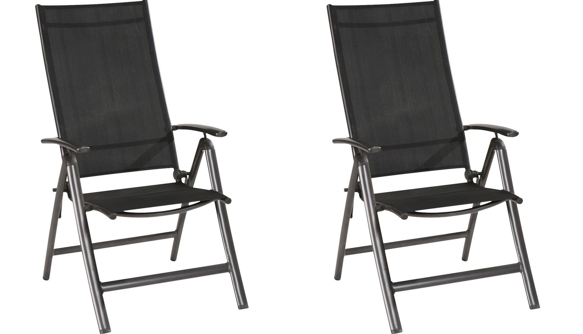 Lesli Living Hochlehner Lesli Living Hochlehner-Klappsessel 2er-Set "Prego" schwarz