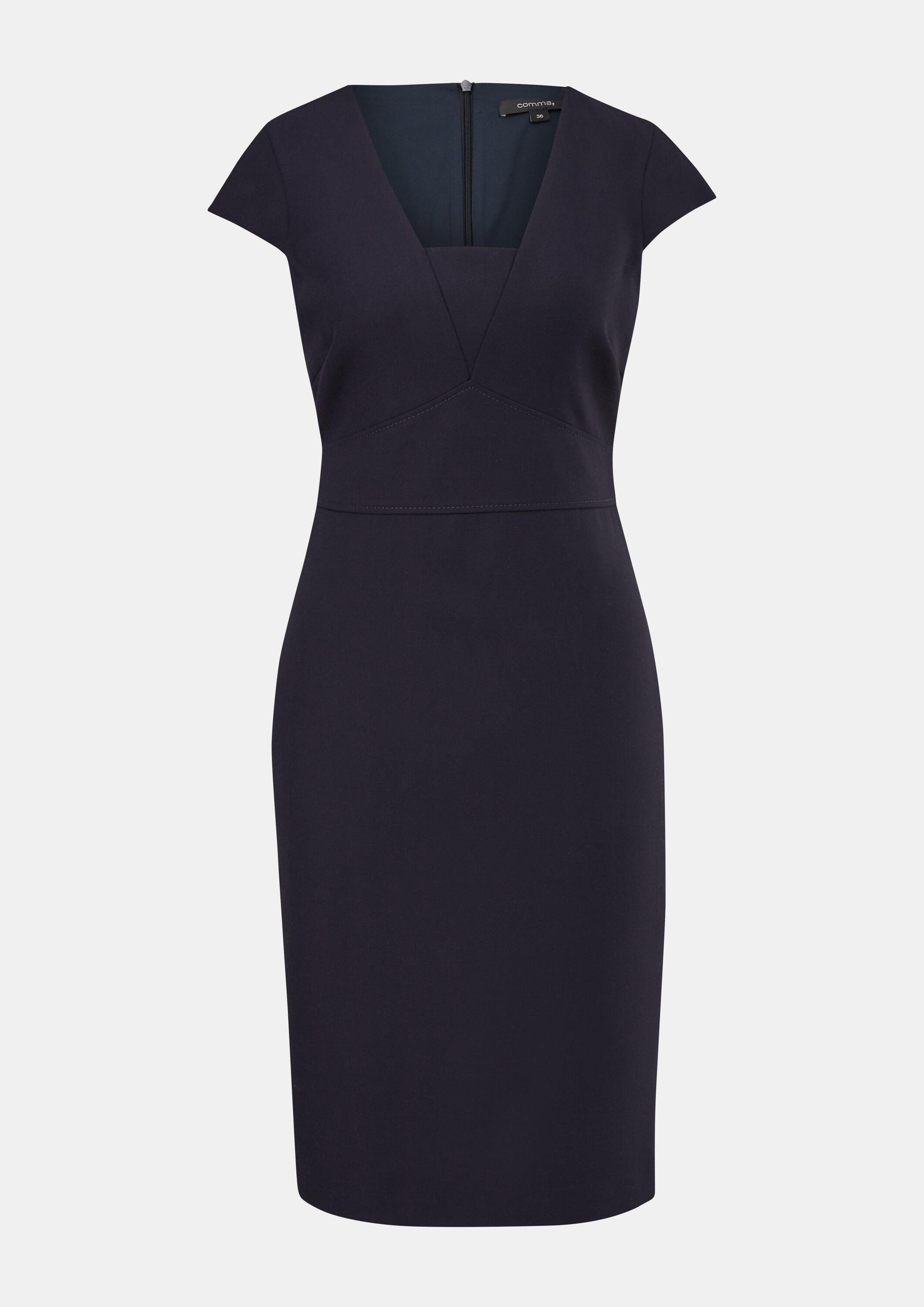 comma Minikleid Kleid Elegantes Etuikleid mit Kappärmeln