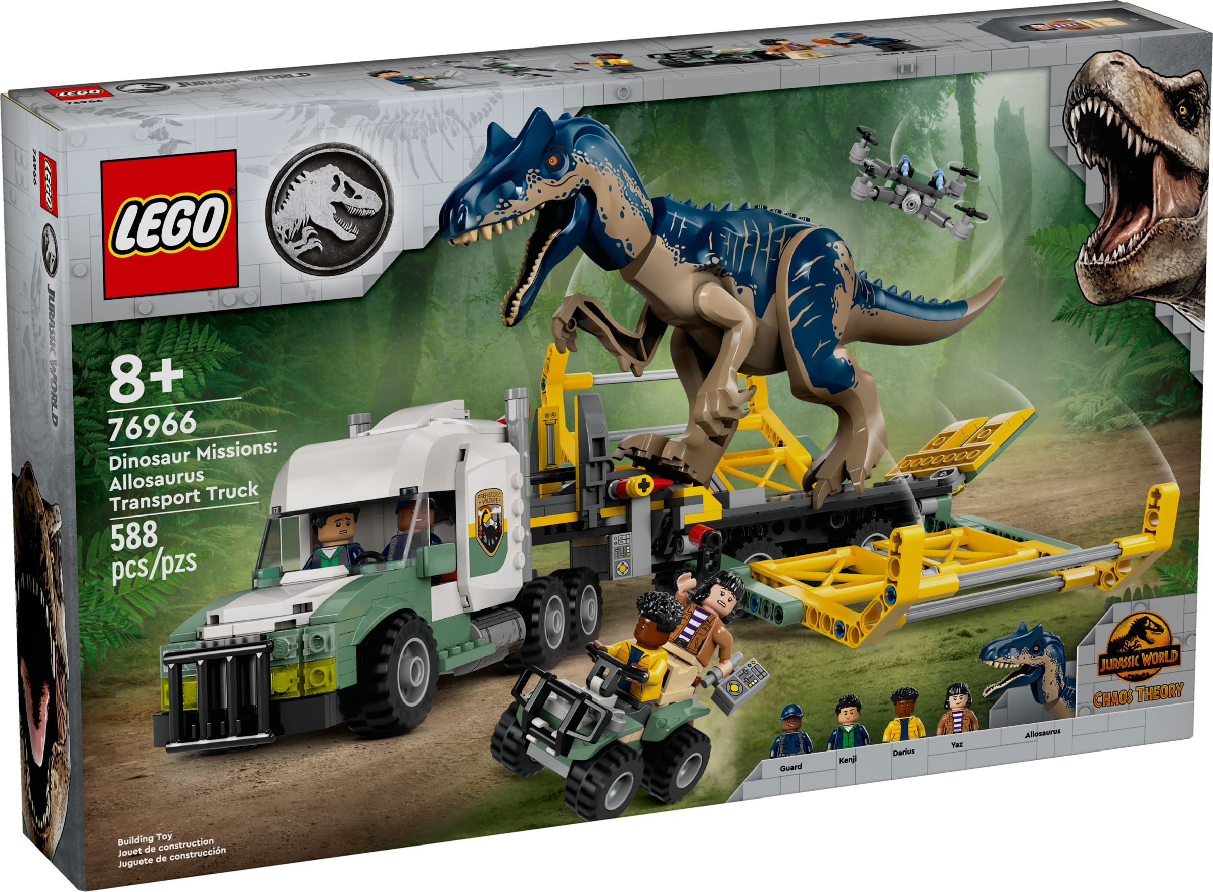 LEGO® 76966 Dinosaurier-Missionen: Allosaurus-Transporter Konstruktionsspielsteine
