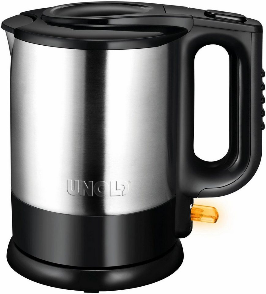 Unold Wasserkocher 18015, 1,5 l, 2200 W, Durchgehender Edelstahlbehälter  mit Wasserstandanzeige