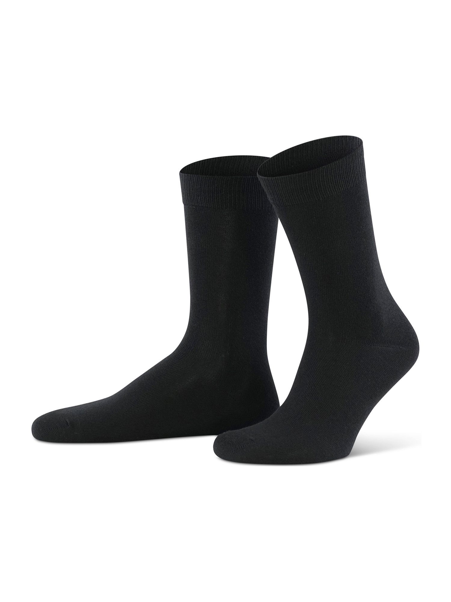 (4-Paar) schwarz, DIM ECOFashion Basicsocken dunkelgrau