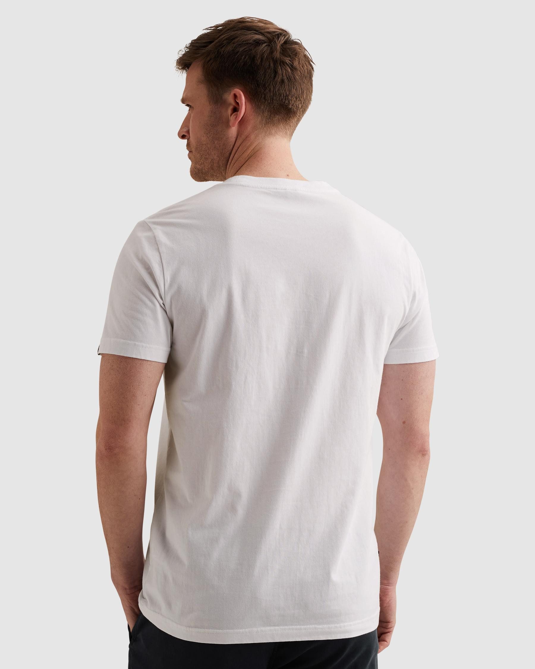 PME LEGEND T-Shirt Short sleeve r-neck single jersey fotoprint mit Logo Print