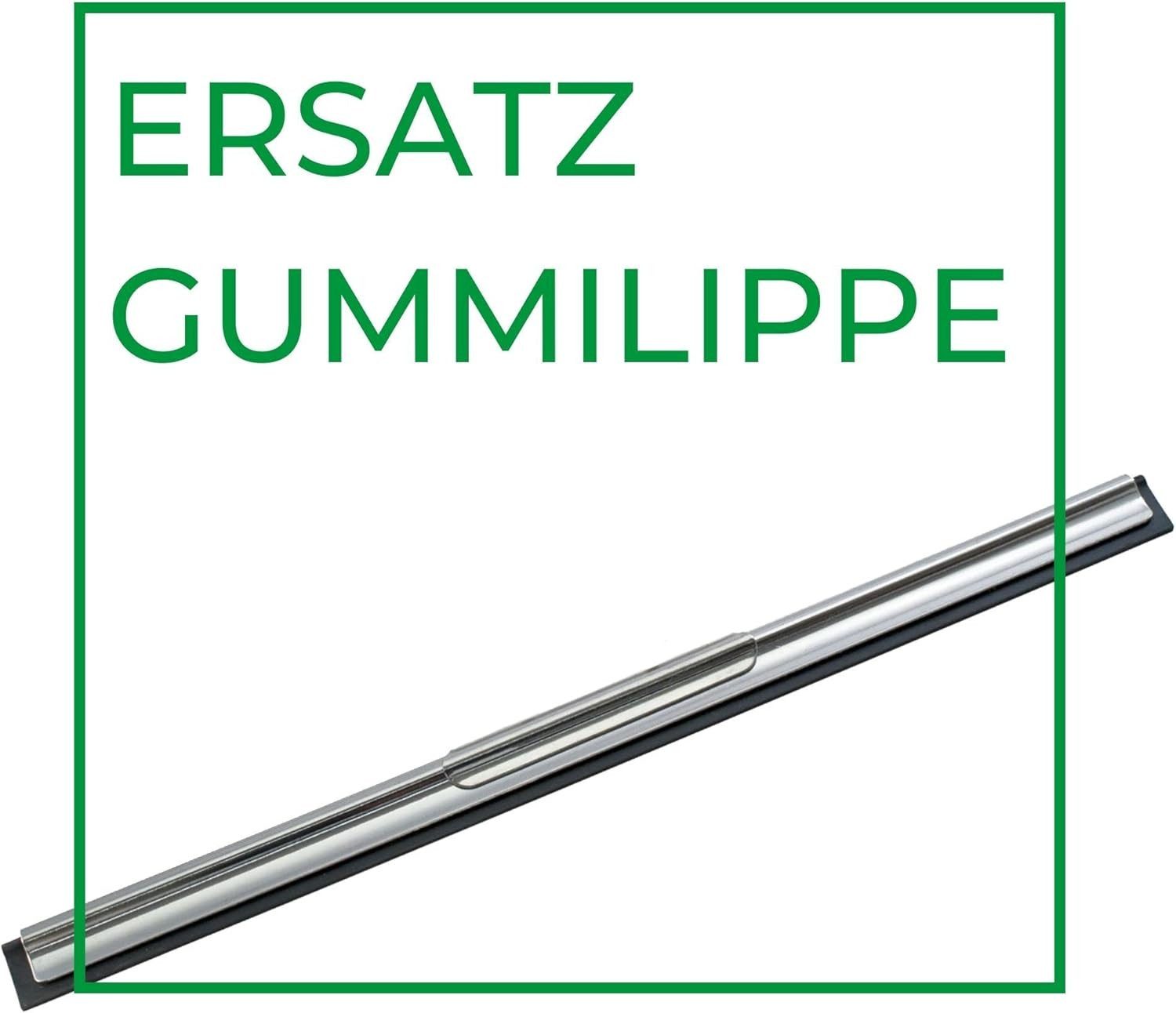 Novaliv Kehrgarnitur 20942-2x, (2-tlg), Novaliv 2X Ersatz Wischergummi 25 cm Fensterabzieher Gummilippe Abzieh