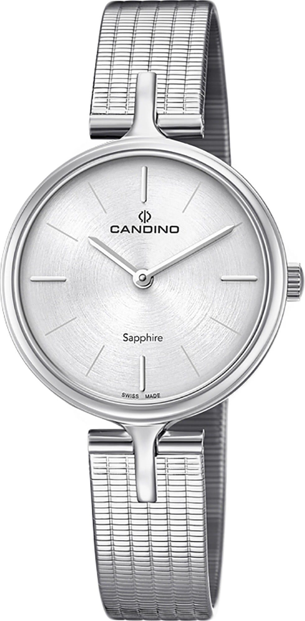 Candino Quarzuhr Candino Damen Uhr Analog C4641/1, Damen Armbanduhr rund, Edelstahlarmband silber, Fashion