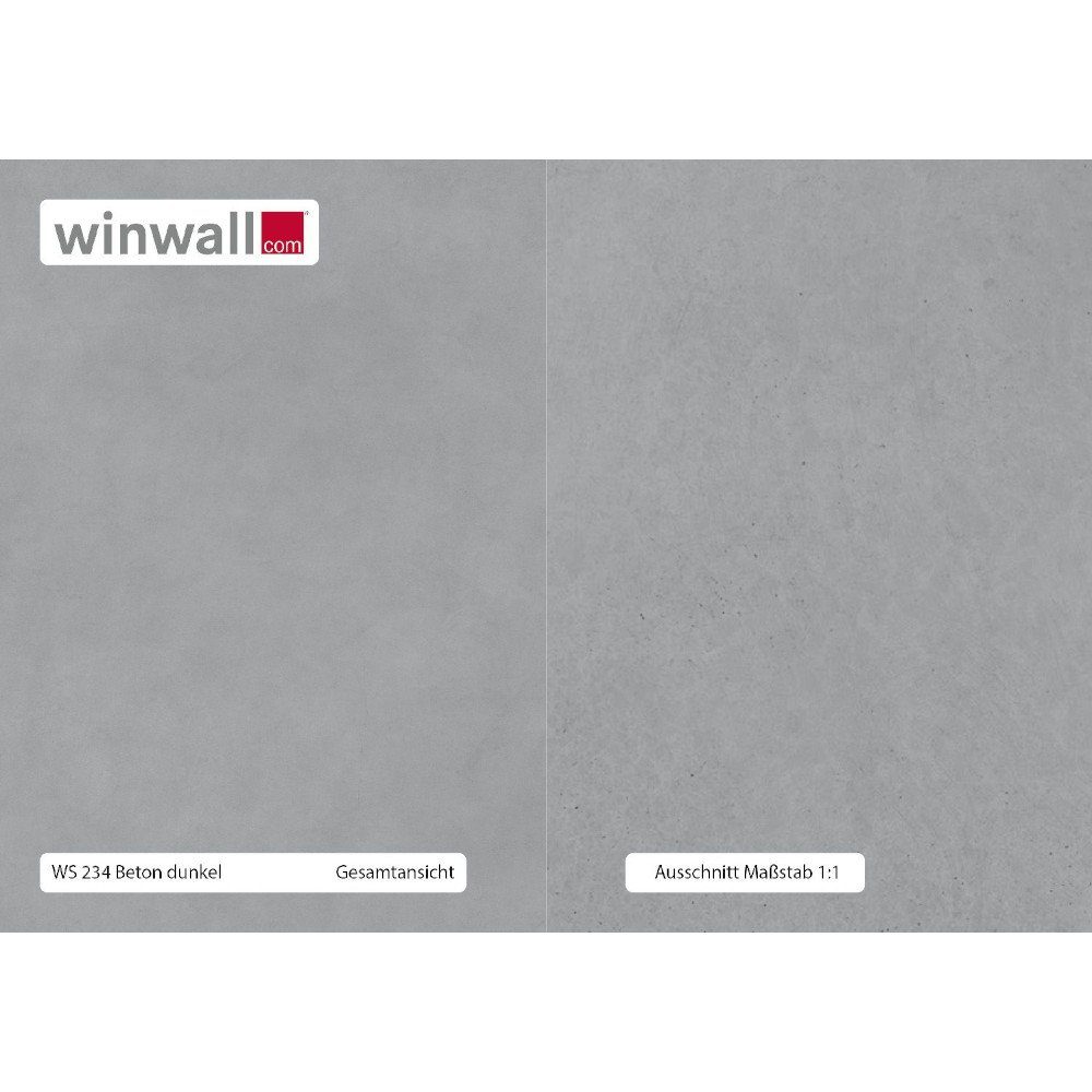 winwall Duschrückwand Duschrückwände ALU-Verbundplatte Dekor: Dunkler Beton, (1-tlg), Wandverkleidung aus Alu