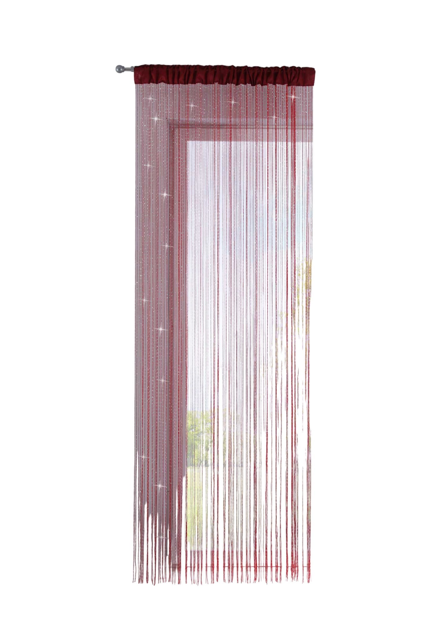 Gardinenbox Gardine, Stangendurchzug, Fadengardine Lurex Tunneldurchzug günstig online kaufen