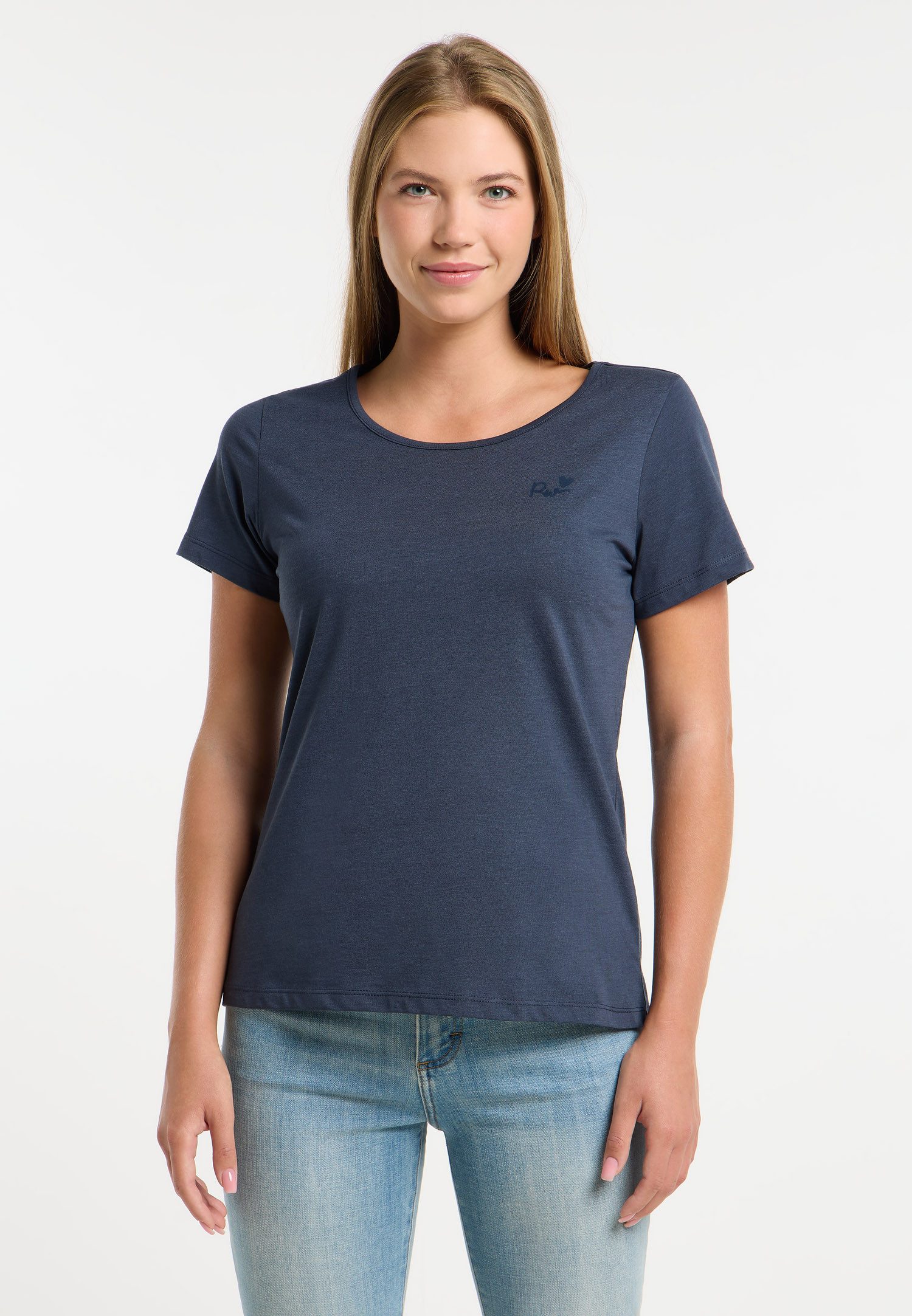 Ragwear Kurzarmshirt MINTTA Kurzarmshirt, aus Baumwolle und Polyester, lockere Passform, mit Druck