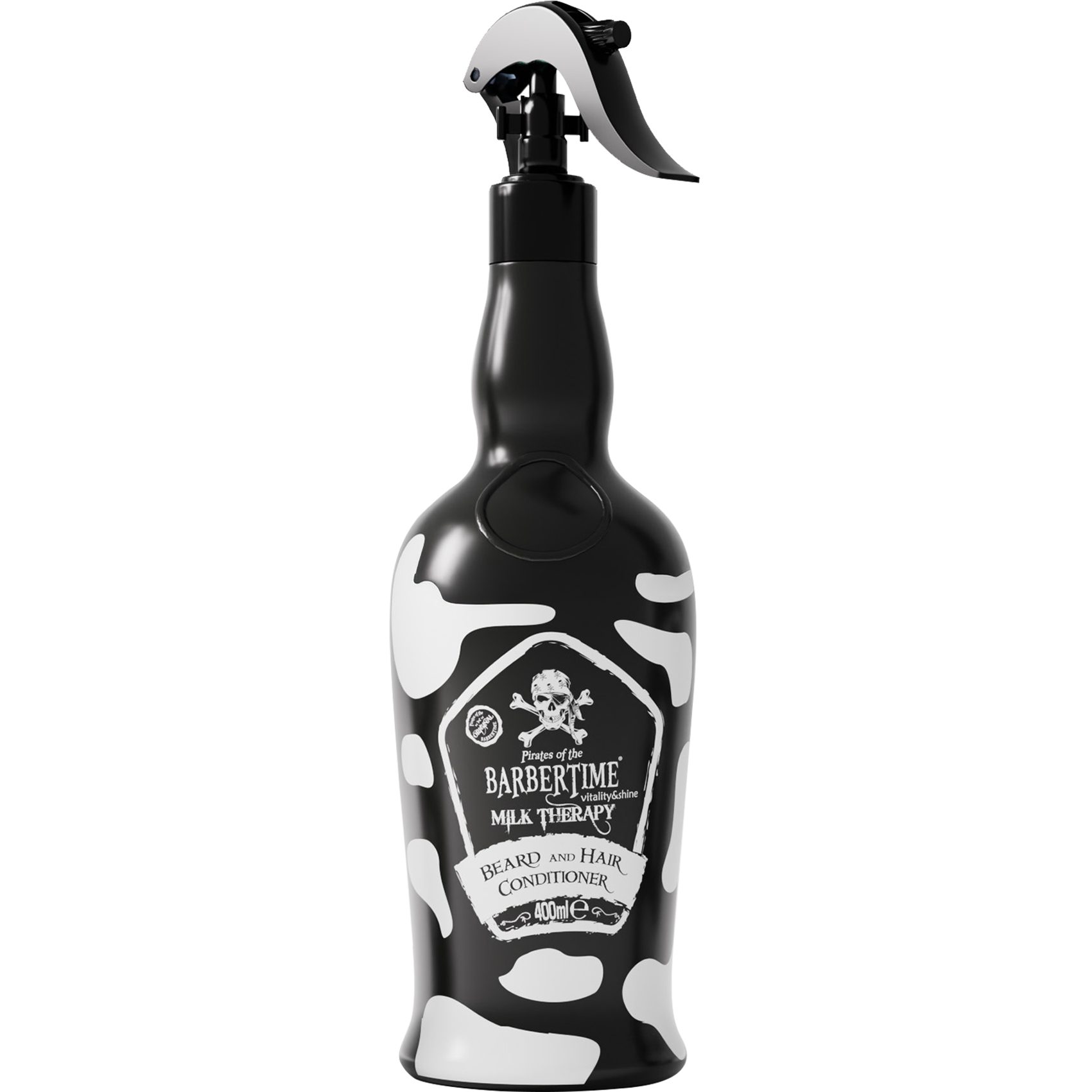 BARBERTIME Leave-in Pflege 2Phasen Leave in Conditioner für Haare & Bart 400ml Milk Therapy