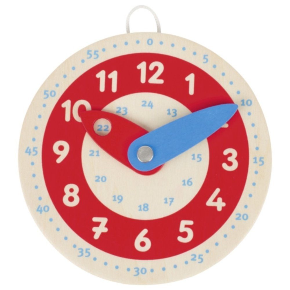 goki Spieluhr Lernuhr 58485 Holz ∅10 cm ab 5+Jahren Kinder Uhrzeit Uhr Lernen, (1-tlg)