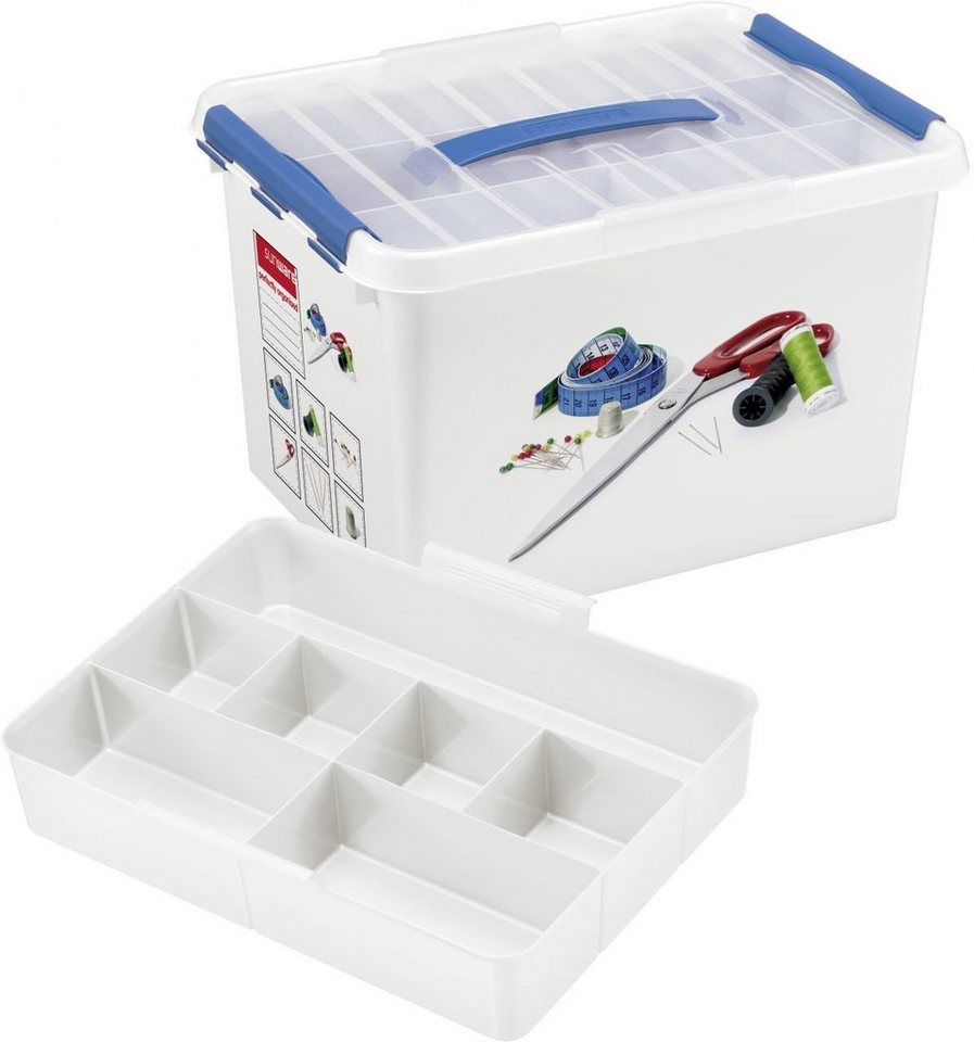 Thumbnail - Sunware Aufbewahrungsbox Sunware Nähbox Q-Line inklusive Deckel 22L 40 x 30