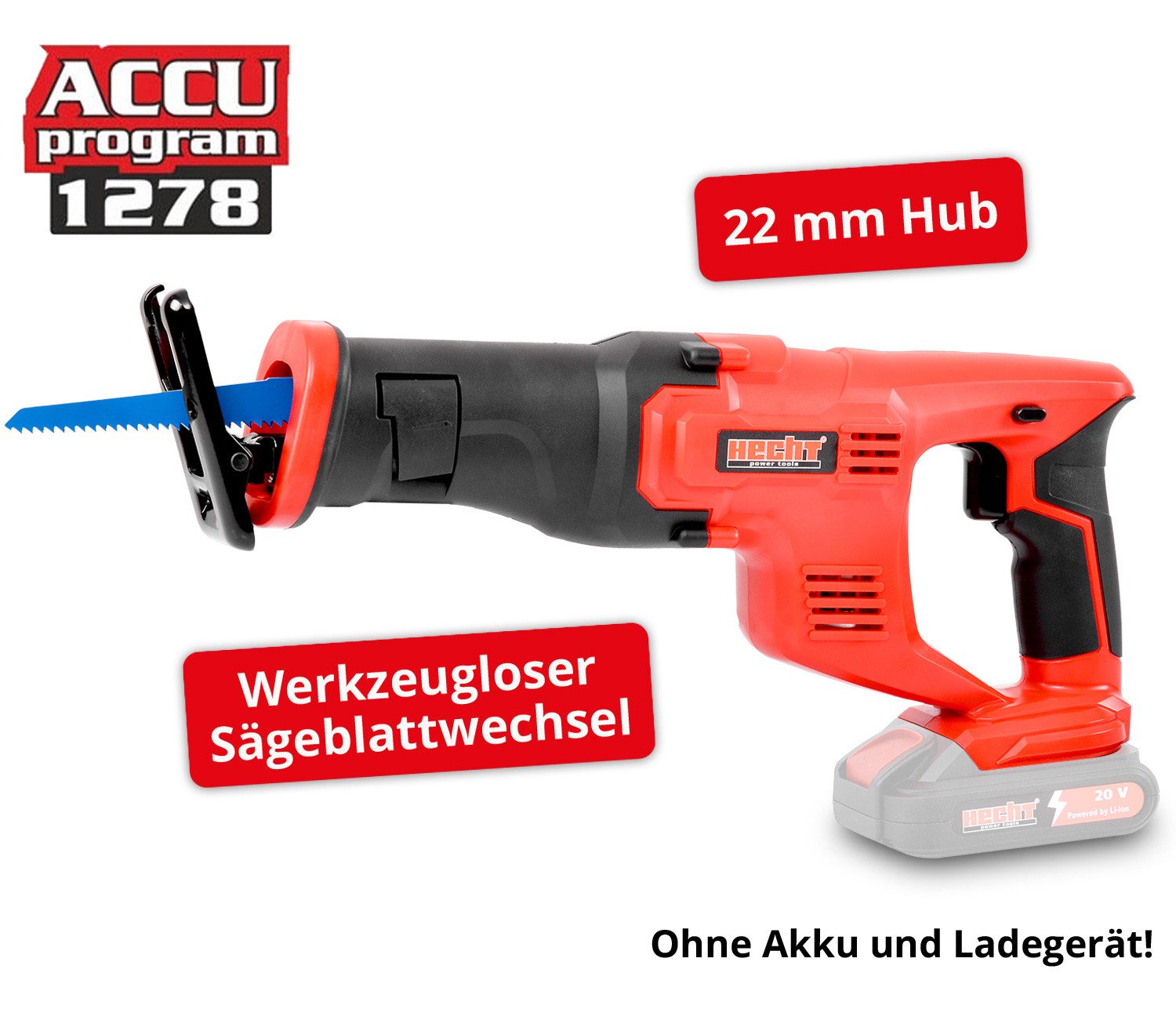 Hecht Akku-Säbelsäge Tigersäge 1510, 115mm Holz, günstig online kaufen