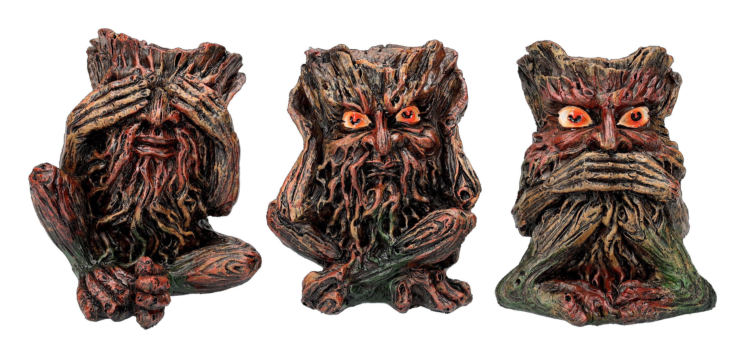Figuren Shop GmbH Fantasy-Figur Greenman Figuren Set - Nichts Böses - Dekofigur Fantasy
