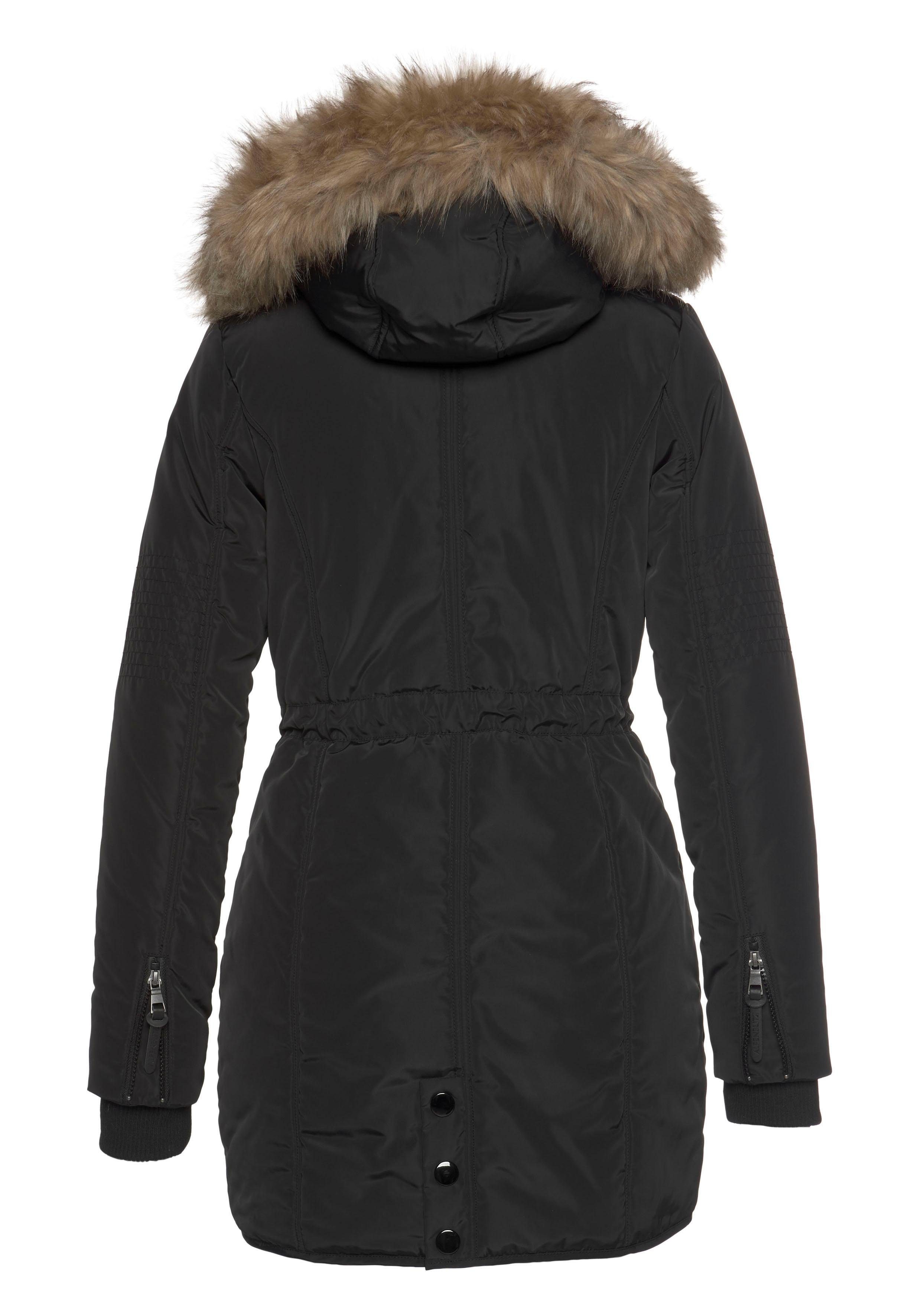 ALPENBLITZ Parka Wintercharme für kalte Temperaturen, aus Webstoff, mit Kapuze, mit Taschen – Bild 4 von 5