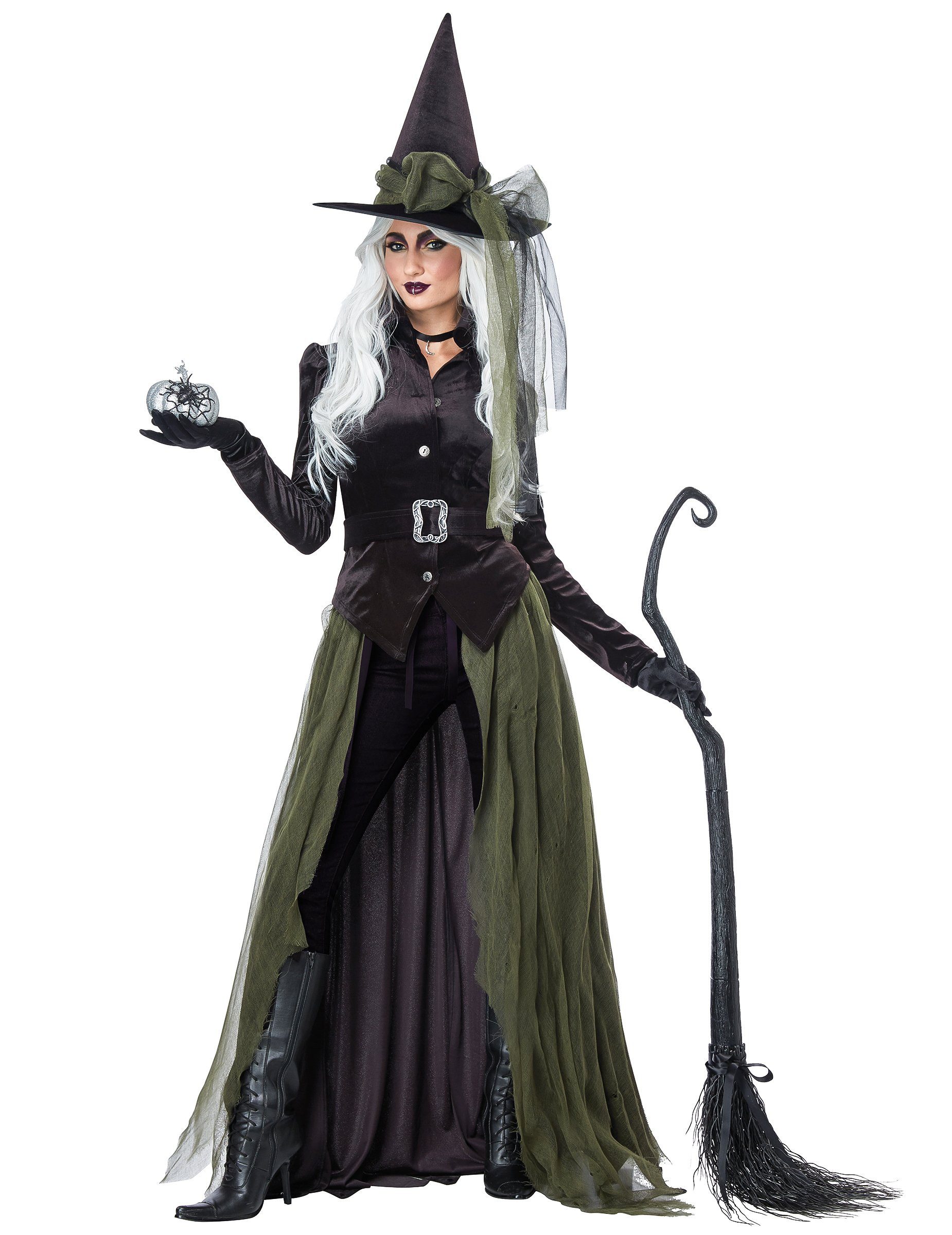 CALIFORNIA COSTUMES Metamorph Hexen-Kostüm Gothic Witch Hexe - Horror Halloween Kostüm Damen, Wicked: Hexenkleid von hoher Qualität