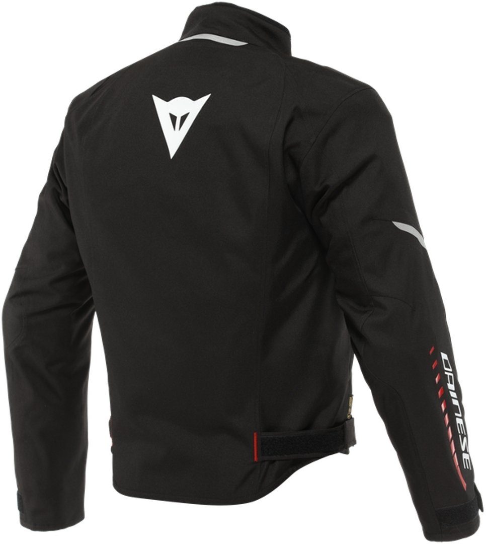 Dainese Motorradjacke Veloce D-Dry Textiljacke Motorrad Black/White/Red