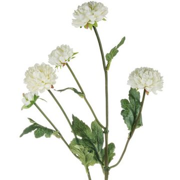Kunstblume Kunstblume Mini Chrysantheme mit 5 Blüten Chrysantheme, matches21 HOME & HOBBY, Höhe 68 cm