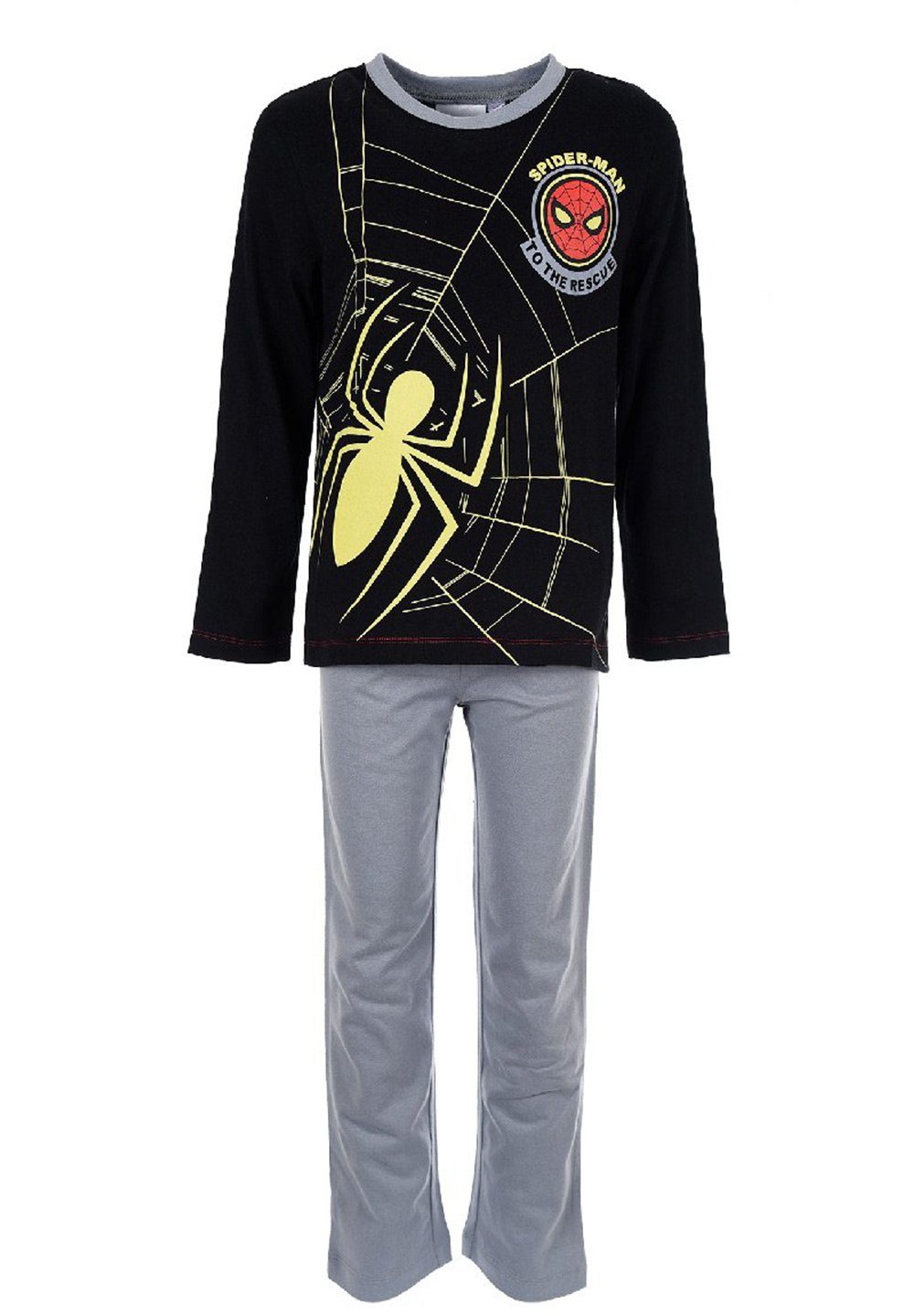 Spiderman Schlafanzug Kinder Jungen Pyjama langarm Nachtwäsche