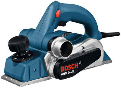 Bosch Professional Elektrohobel GHO 26-82 D Professional, 710 in W, Hobelbreite: 82 in mm, (1-tlg), Allroundhobel