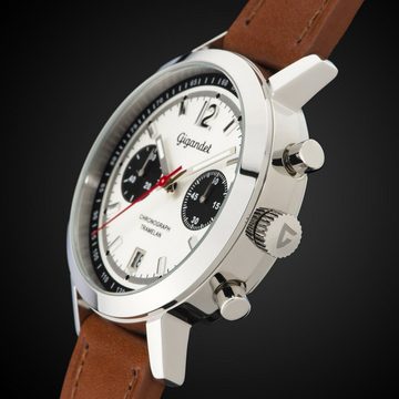 Gigandet Chronograph Tramelan, Mineralglas, Chronograph, Datumsanzeige, Tachymeter