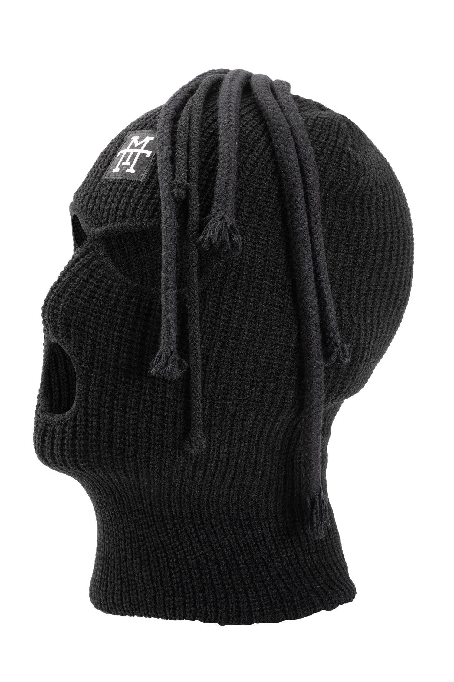 Manufaktur13 Sturmhaube Dread Balaclava - Sturmhaube, 3-Loch Skimaske mit Dreadlocks gestrickt – Bild 4 von 5
