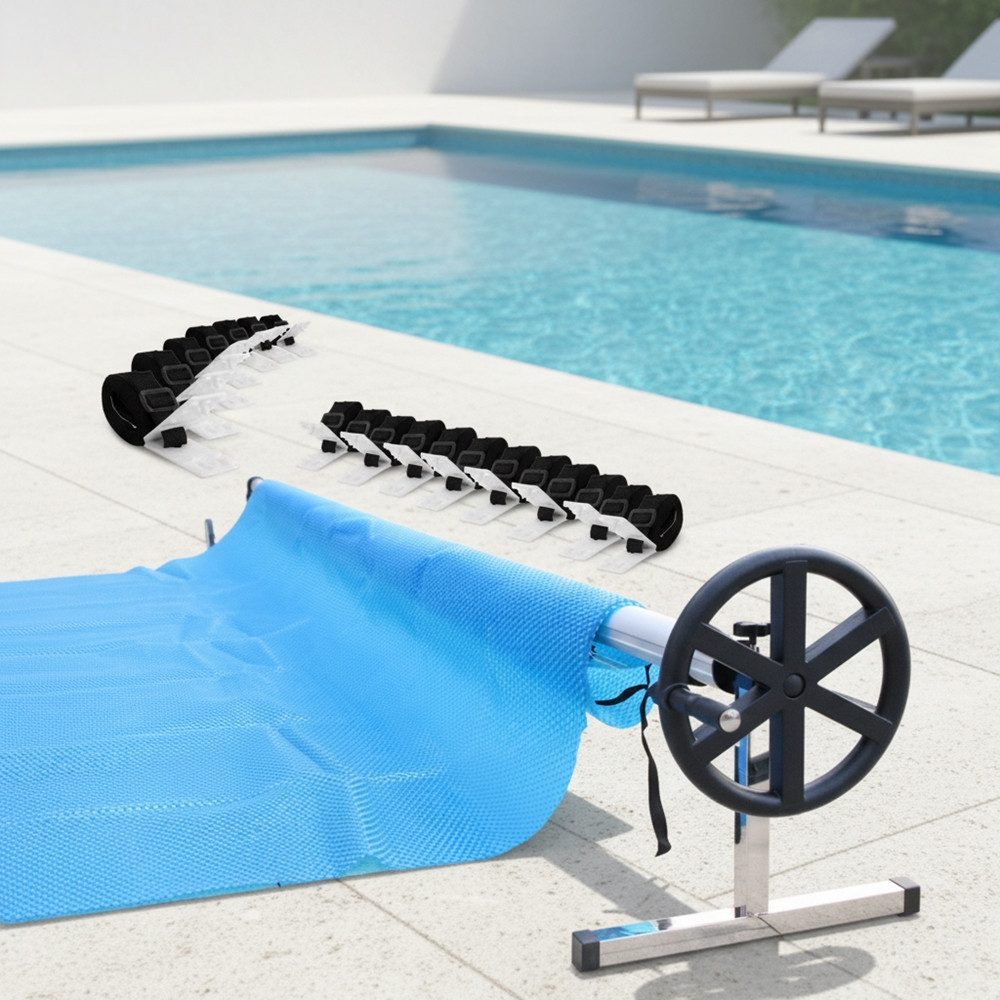 Poolverdeck Aufrollvorrichtung Pool Abdeckungsaufwickler Solarfolie Schutzplane