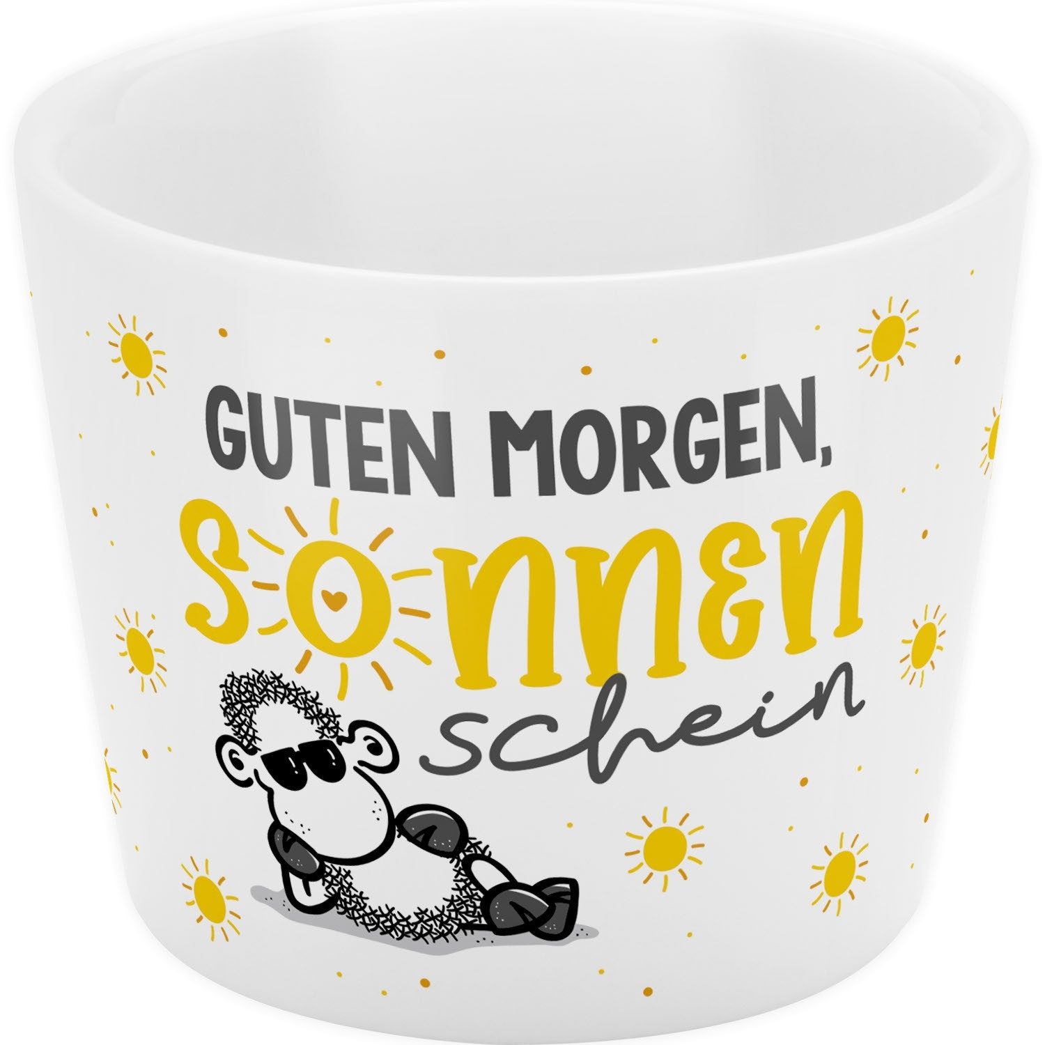 Sheepworld Eierbecher Eierbecher Porzellan Ø 5,2cm H 4,3cm Geschenk Sheepworld GUTEN MORGEN