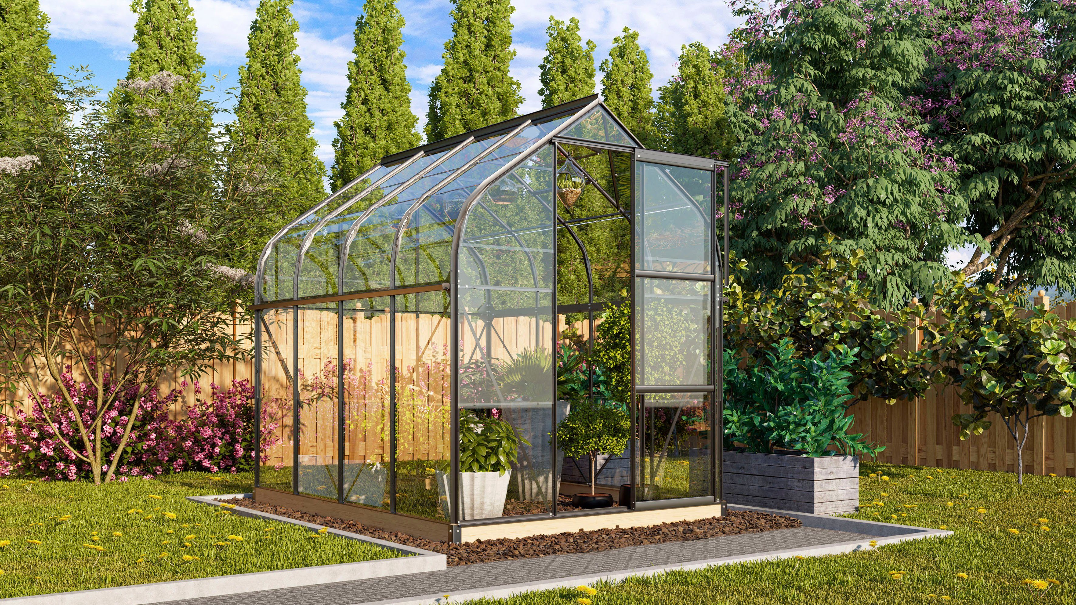 Vitavia Gewächshaus Orion 5000, BxTxH: 201,5 x 257 x 231 cm, 3 mm Wandstärk günstig online kaufen