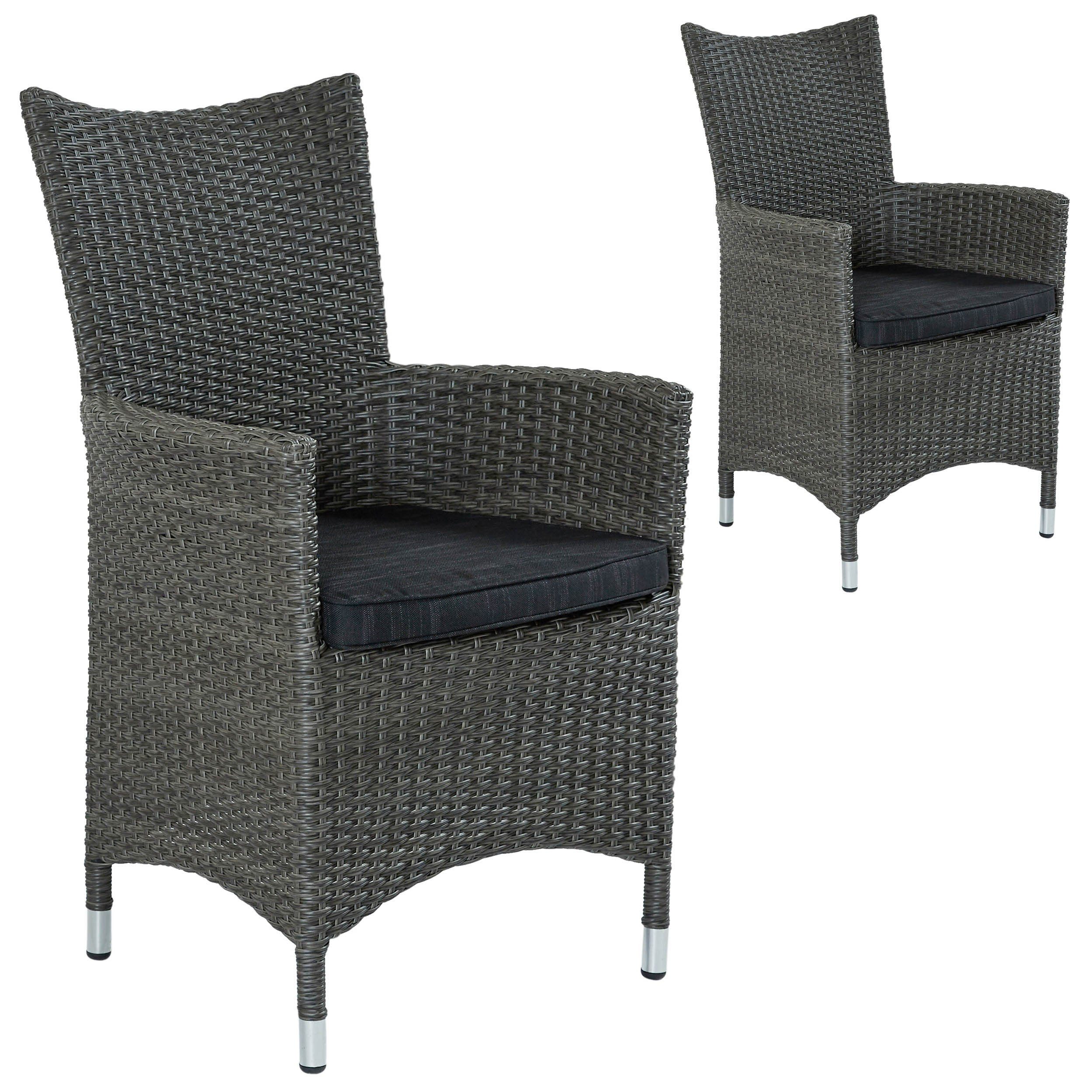 LC Garden Rattanstuhl »LC Garden »Barcelona« Dining 2er Set
