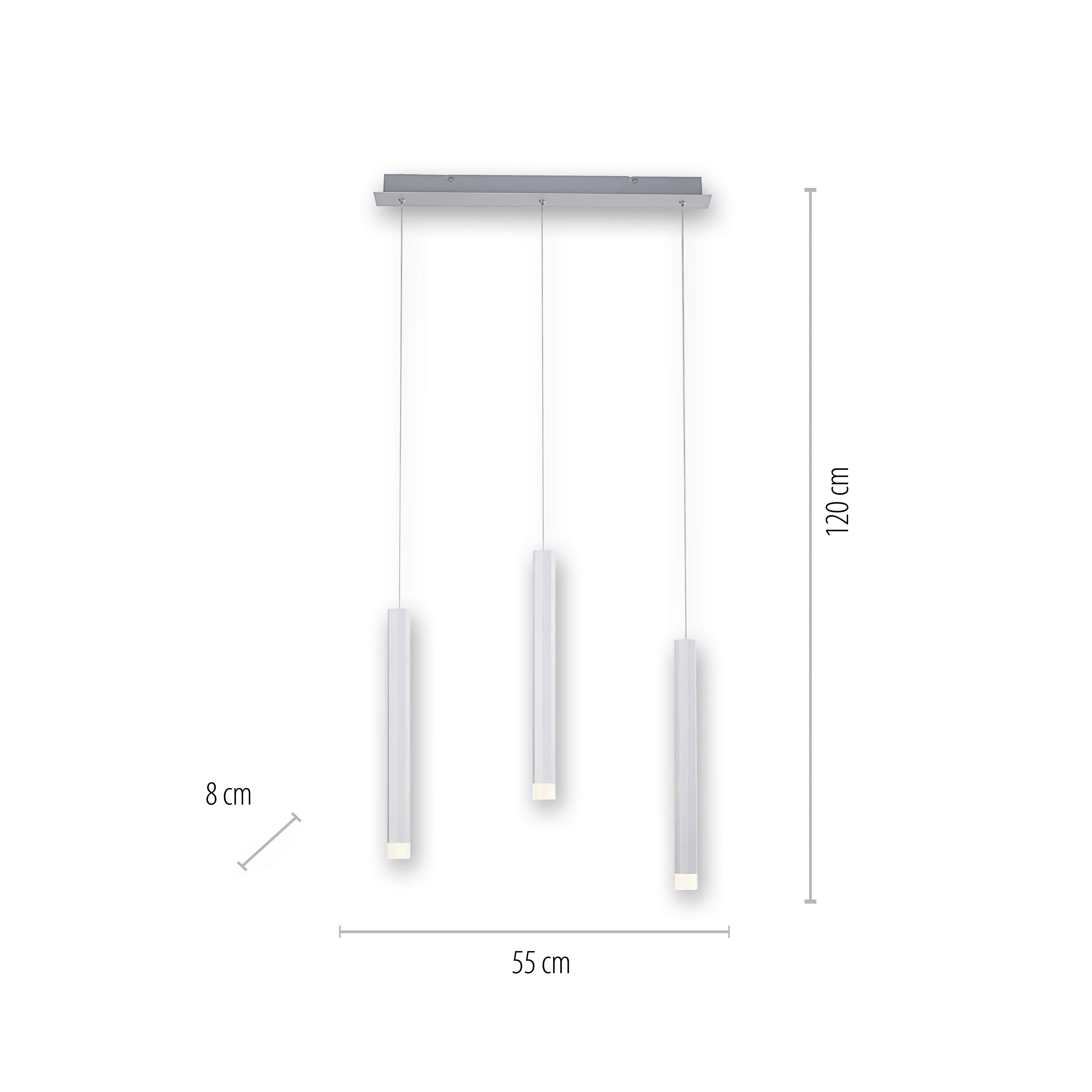 Leuchten Direkt Pendelleuchte BRUNO, Warmweiß, fest LED LED integriert